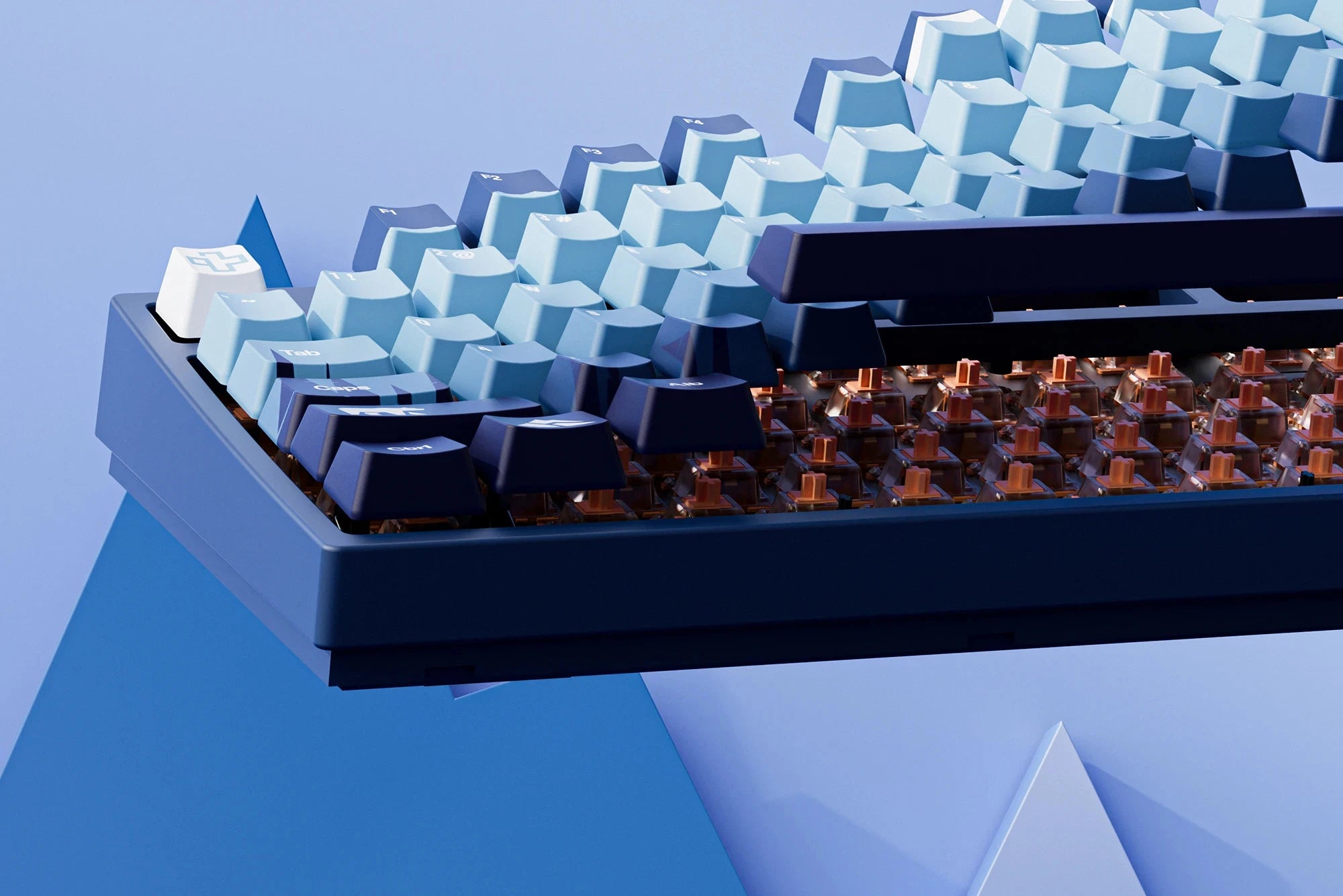 QwertyKey75 Carpathian Bluetooth Wireless Hotswap RGB VIA/QMK Gasket Mounted Gaming Mechanical Keyboard