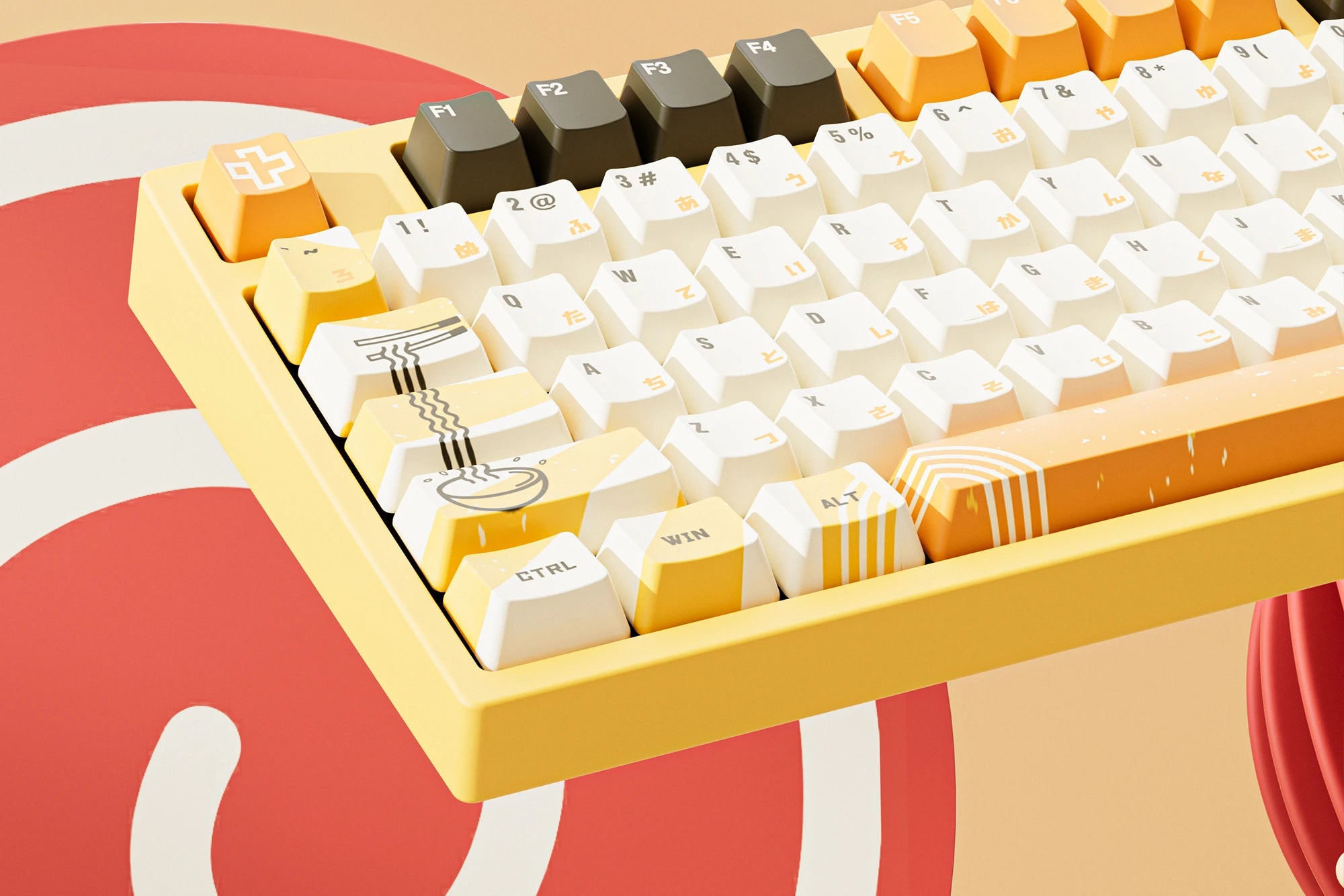 QwertyKey75 Ramen Bluetooth Wireless Hotswap RGB Gasket Mounted Mechanical Gaming Keyboard