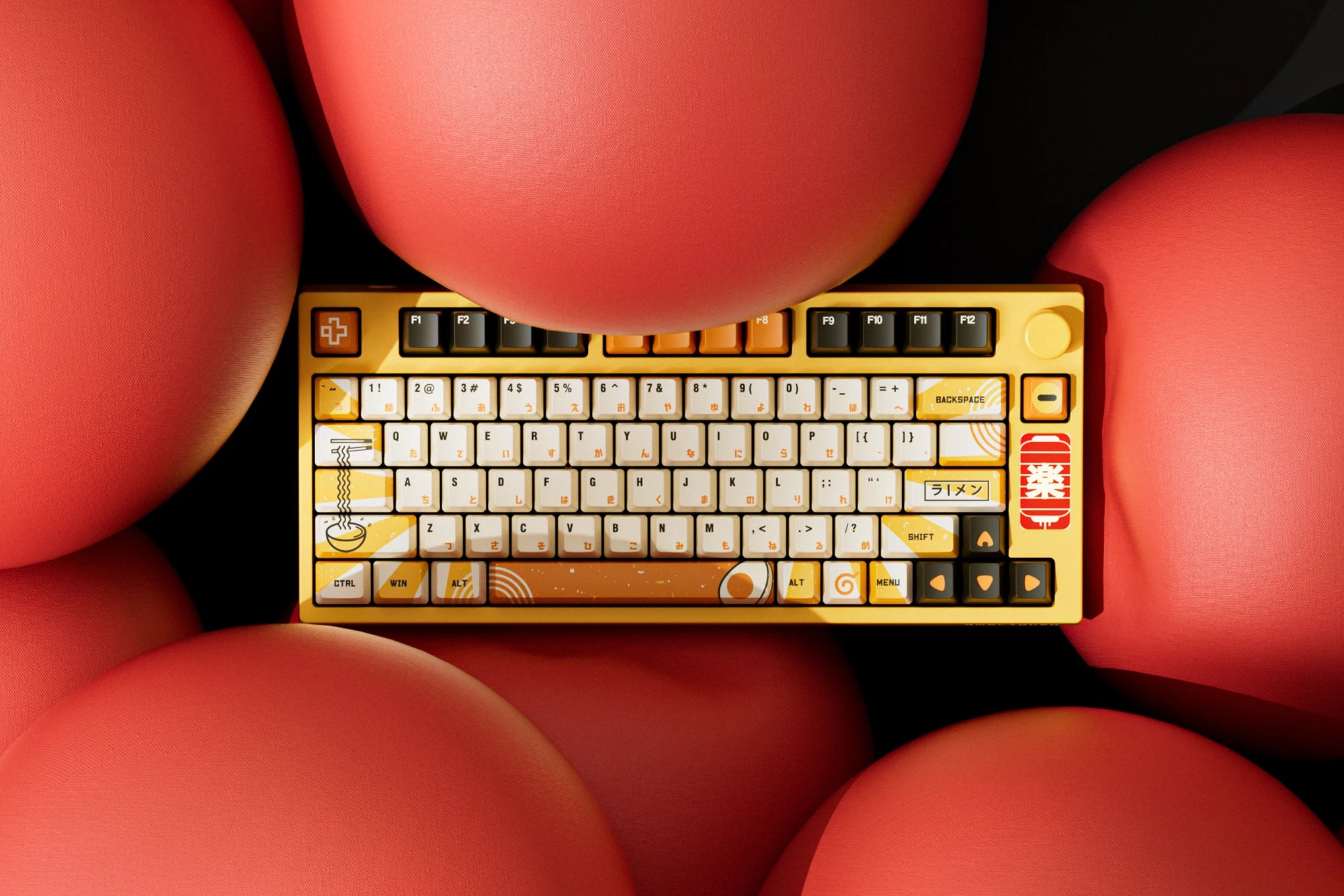 QwertyKey75 Ramen Bluetooth Wireless Hotswap RGB Gasket Mounted Mechanical Gaming Keyboard
