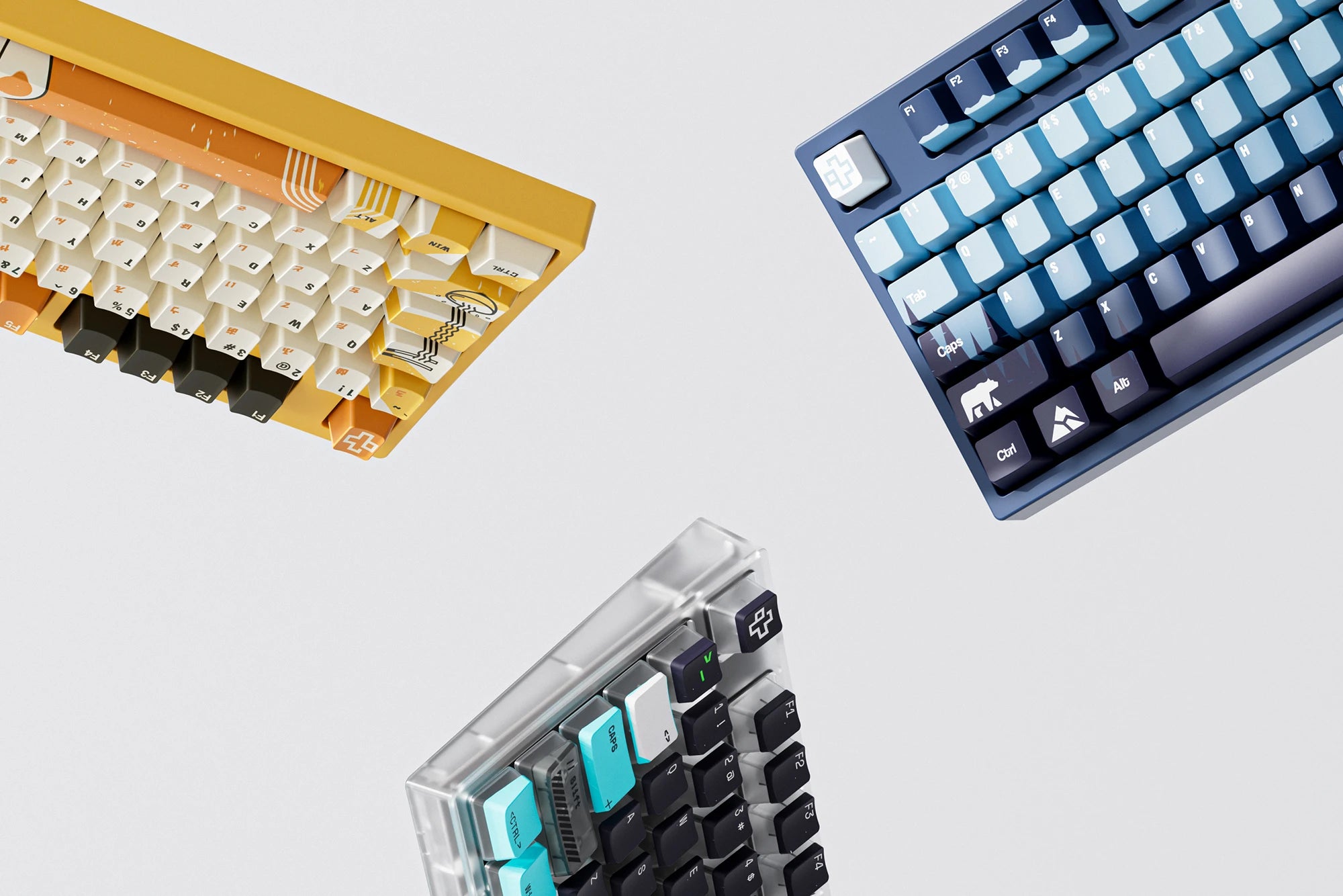 QwertyKey75 Carpathian Bluetooth Wireless Hotswap RGB VIA/QMK Gasket Mounted Gaming Mechanical Keyboard