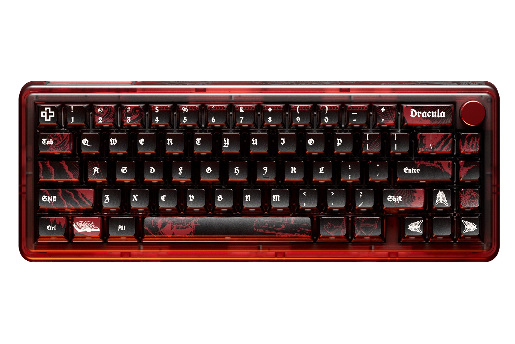 QwertyKey65 Pro Dracula Bluetooth Wireless VIA Hotswap RGB Tastatura Mecanica Gaming