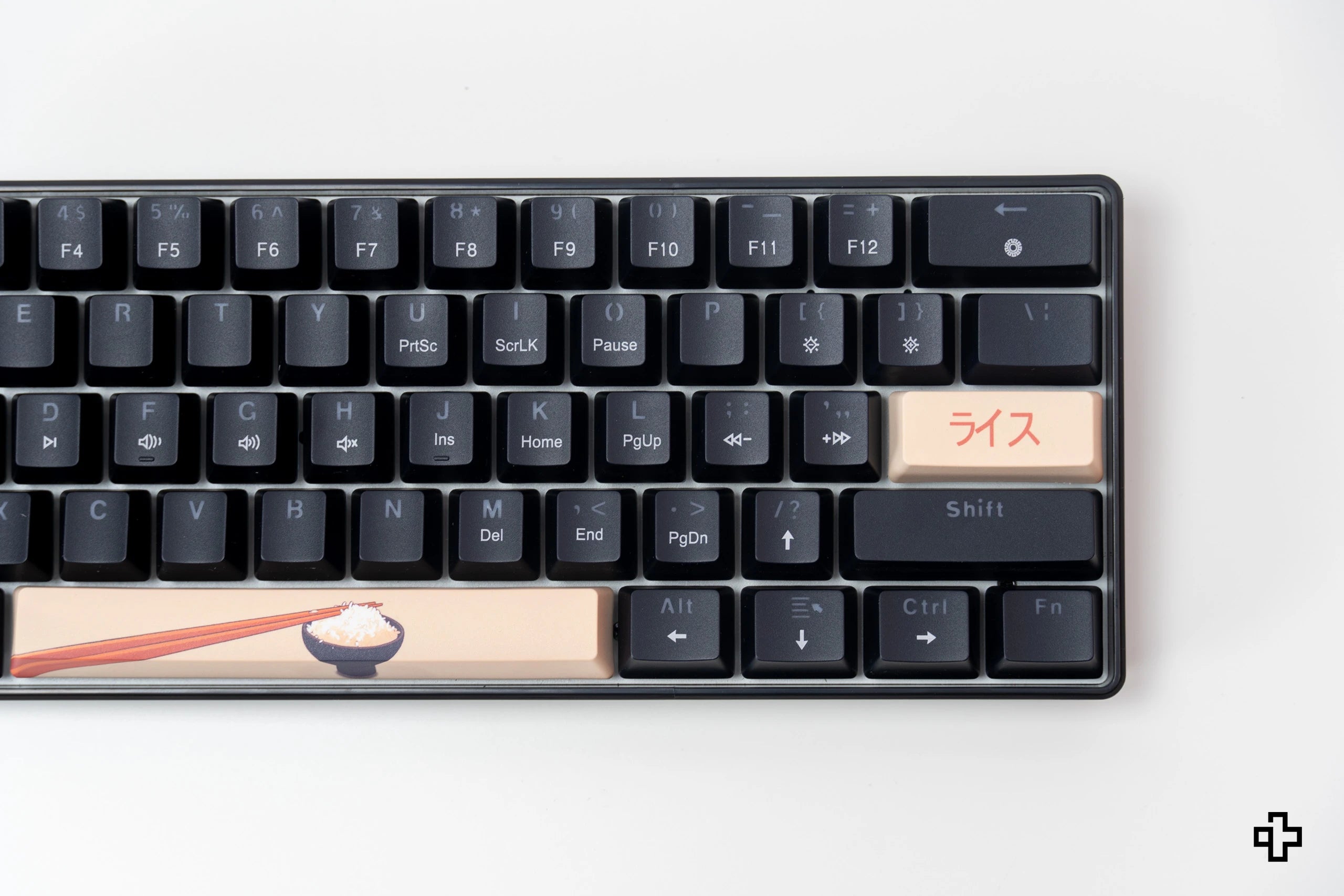 QwertyKey Rice V3 Black Hotswap RGB Software Mechanical Gaming Keyboard