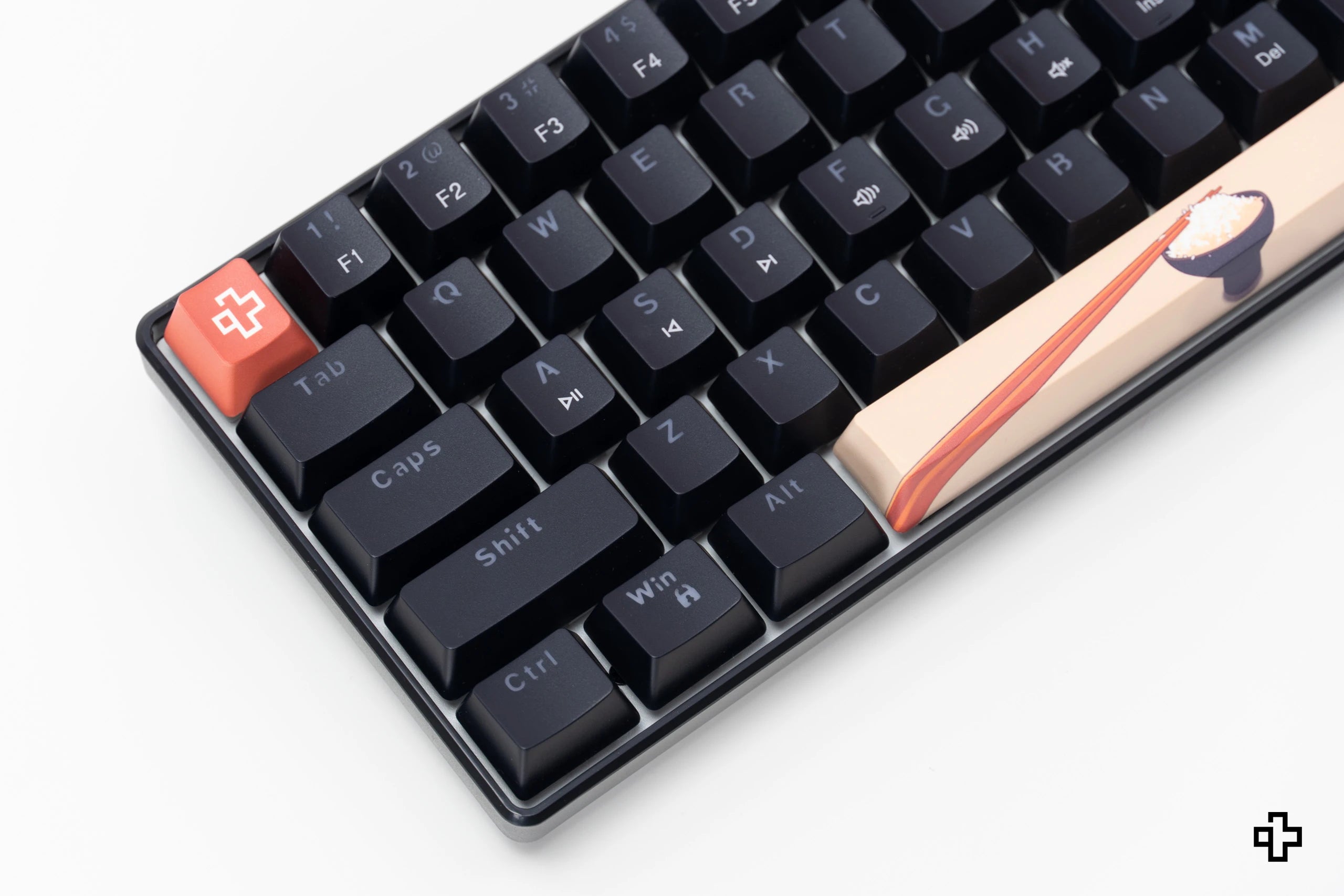 QwertyKey Rice V3 Black Hotswap RGB Software Mechanical Gaming Keyboard