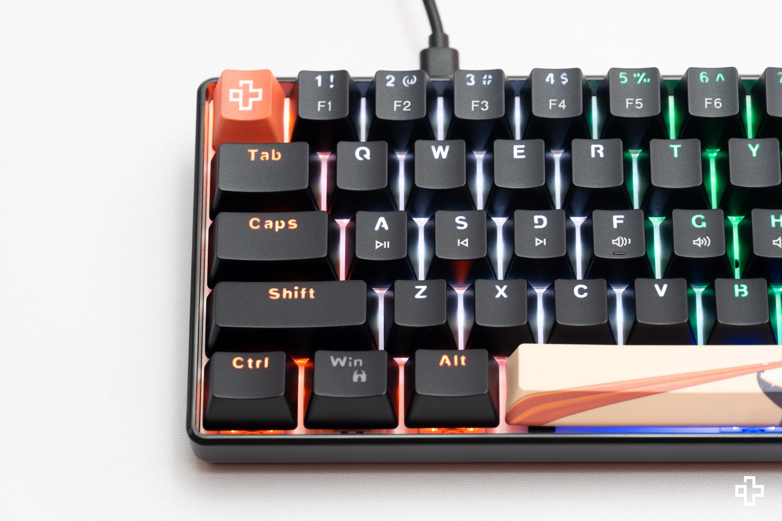 QwertyKey Rice V3 Black Hotswap RGB Software Mechanical Gaming Keyboard