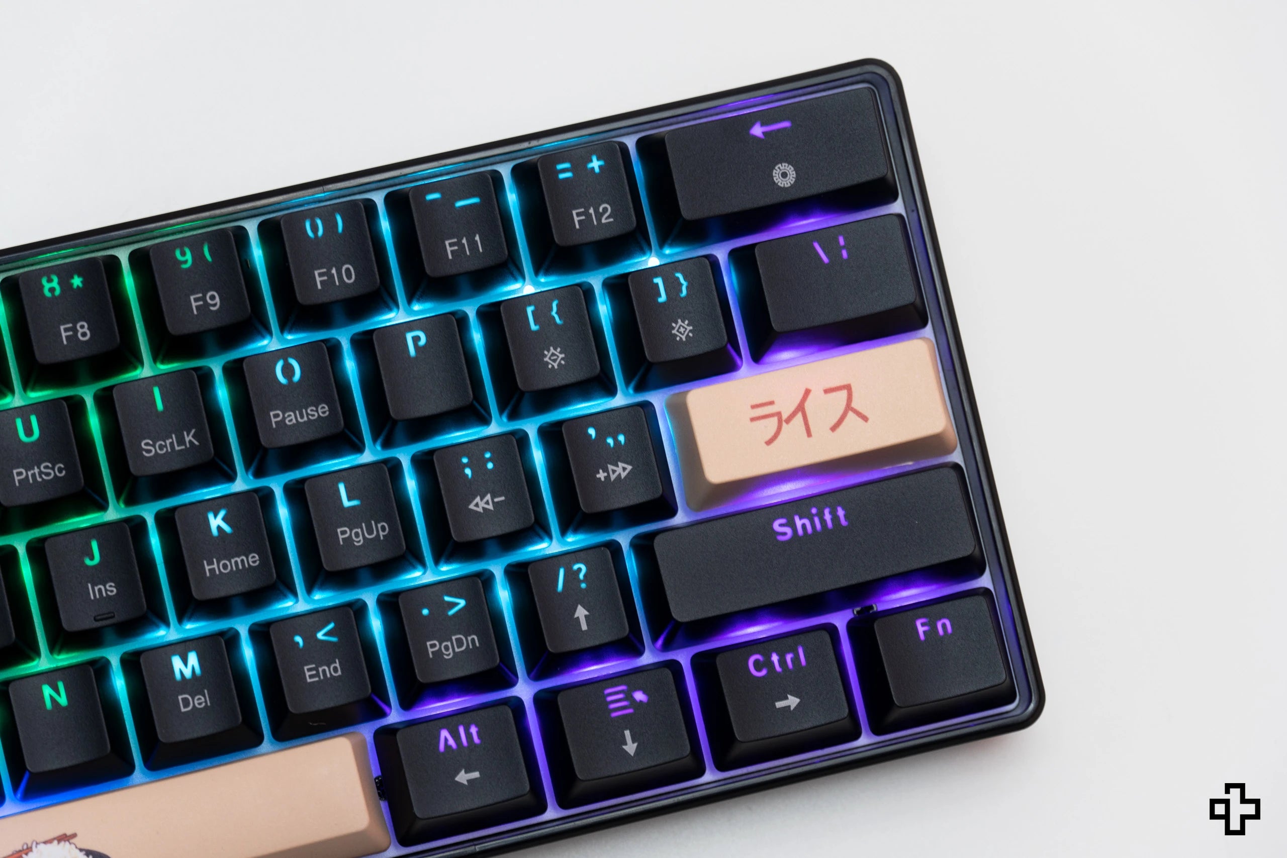 QwertyKey Rice V3 Black Hotswap RGB Software Mechanical Gaming Keyboard