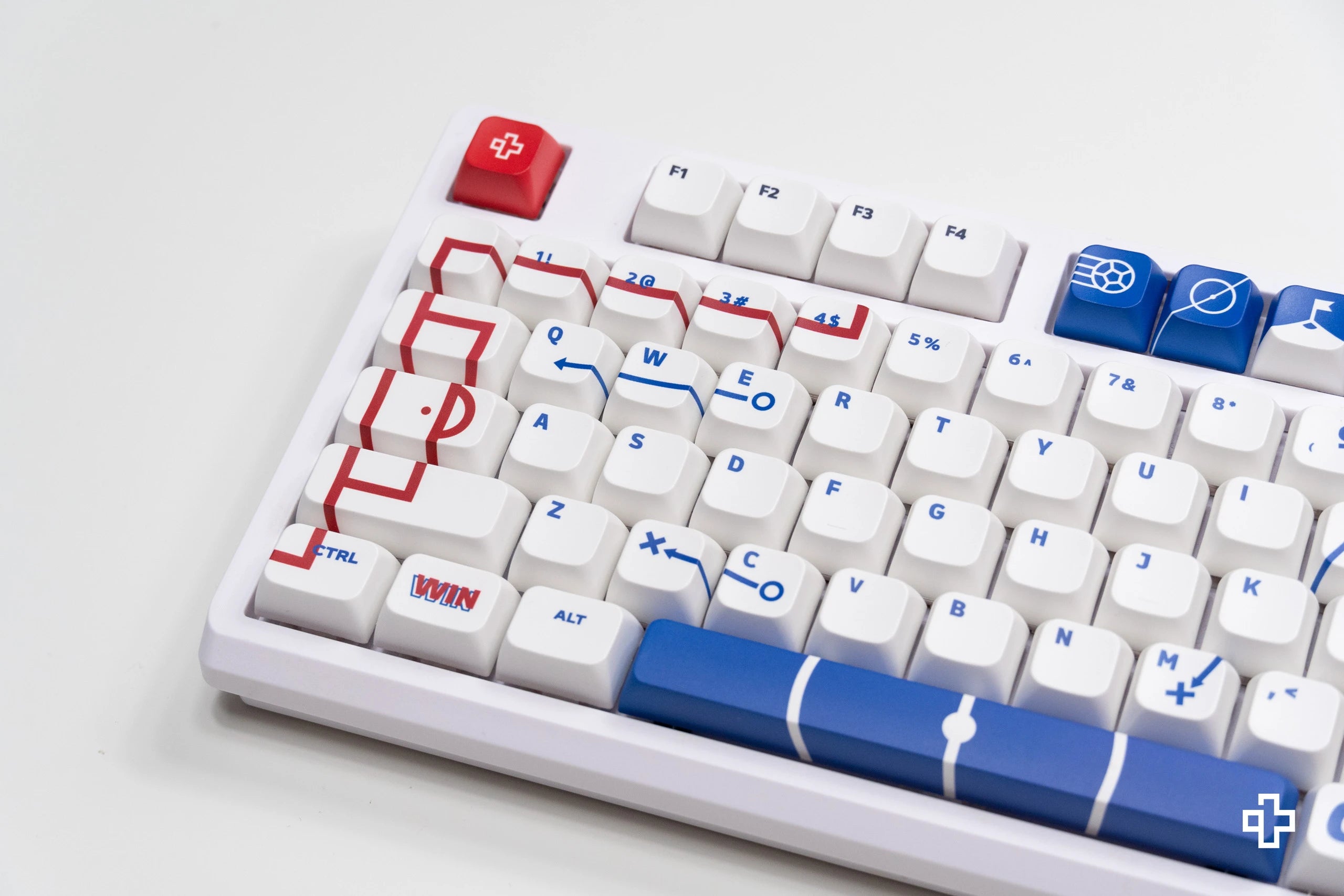 Set taste QwertyKey Euro 2024 Anglia Profil XDA Material PBT