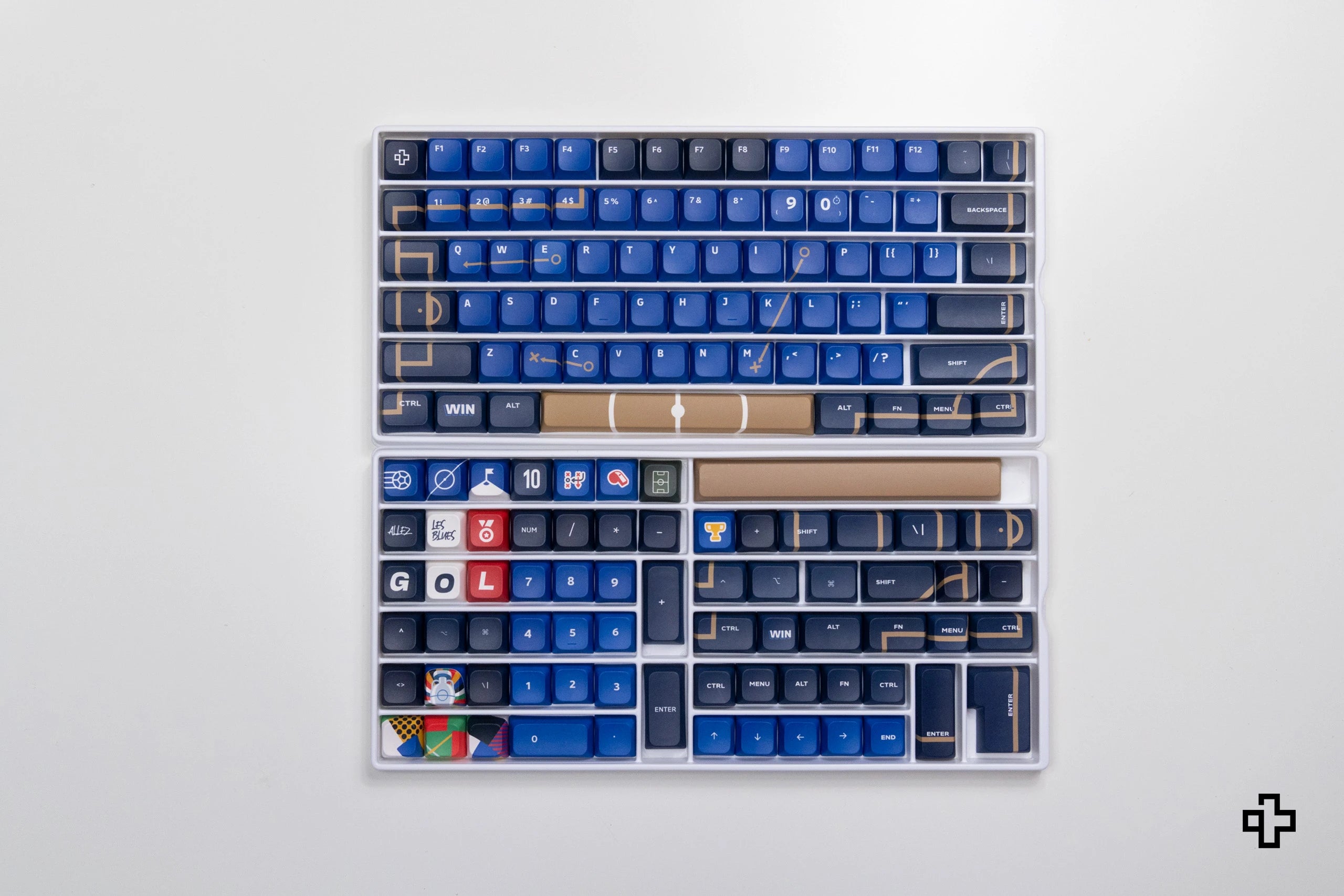 Set taste QwertyKey Euro 2024 Franta Profil XDA Material PBT