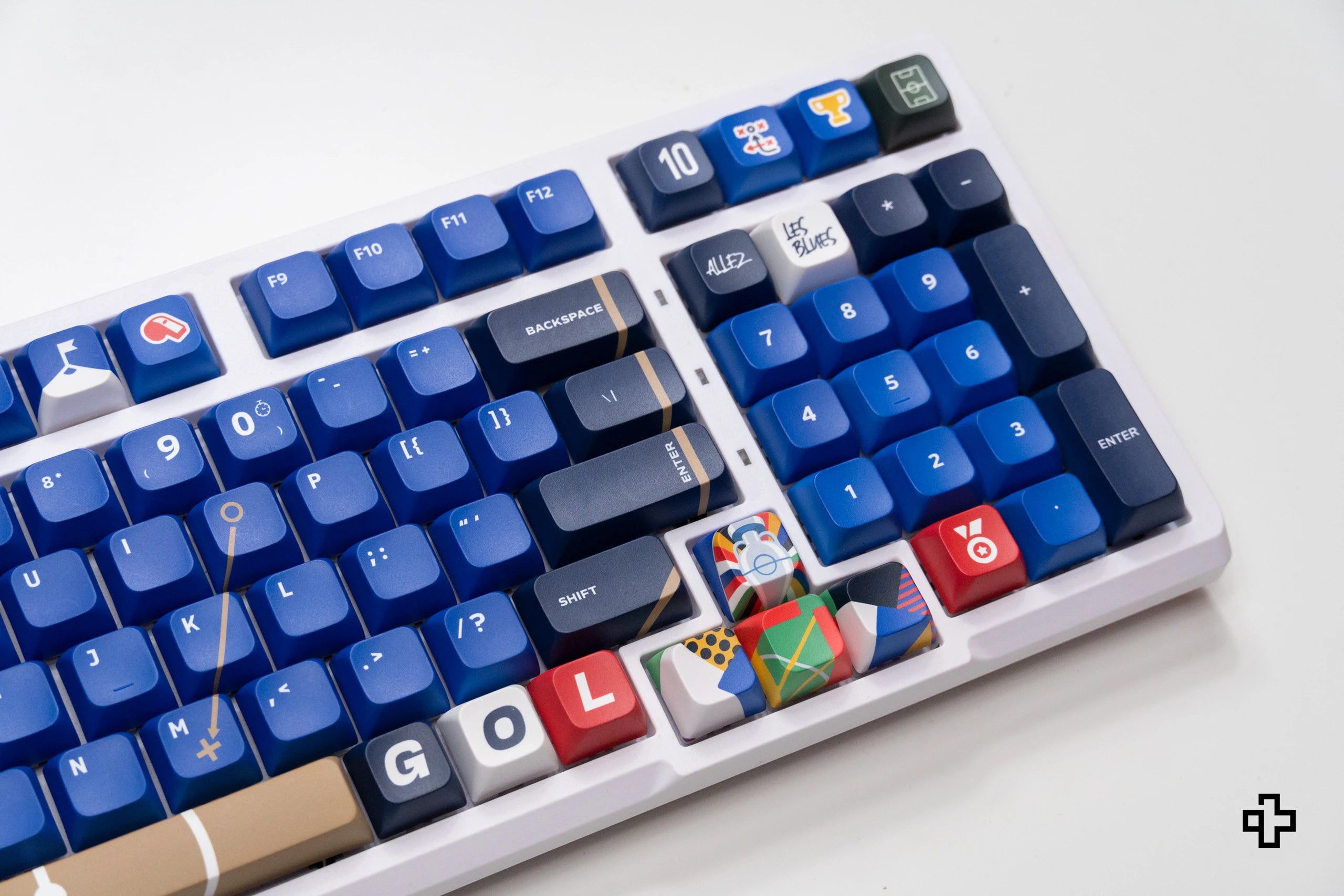 Set taste QwertyKey Euro 2024 Franta Profil XDA Material PBT