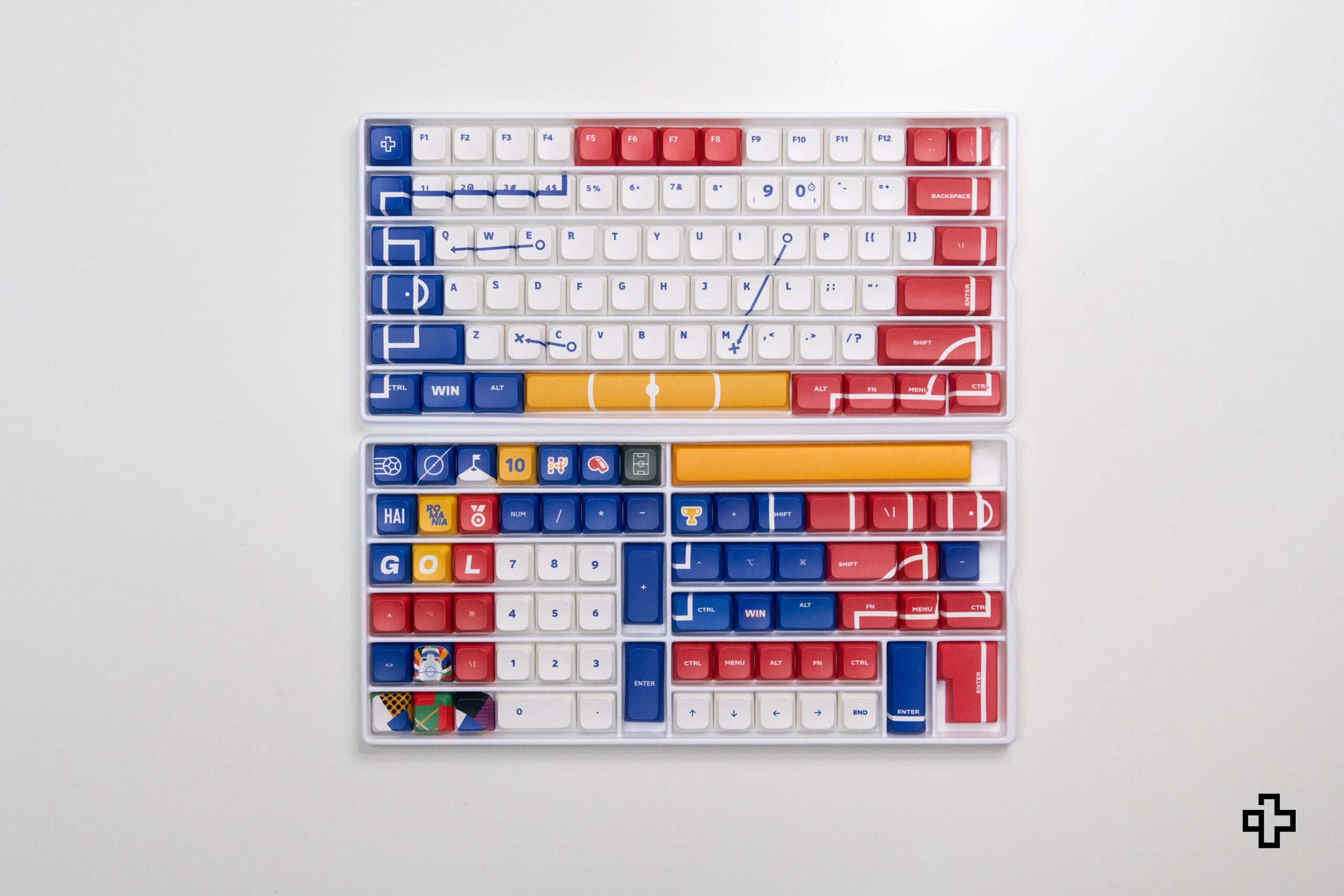 Set taste QwertyKey Euro 2024 Romania Profil XDA Material PBT