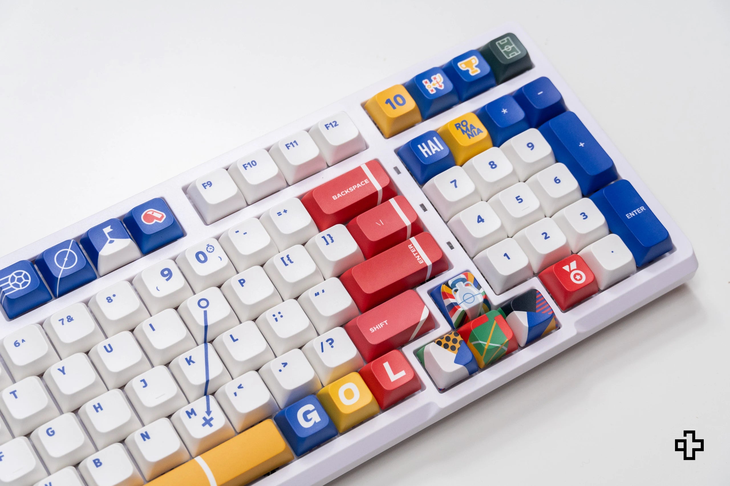 Set taste QwertyKey Euro 2024 Romania Profil XDA Material PBT