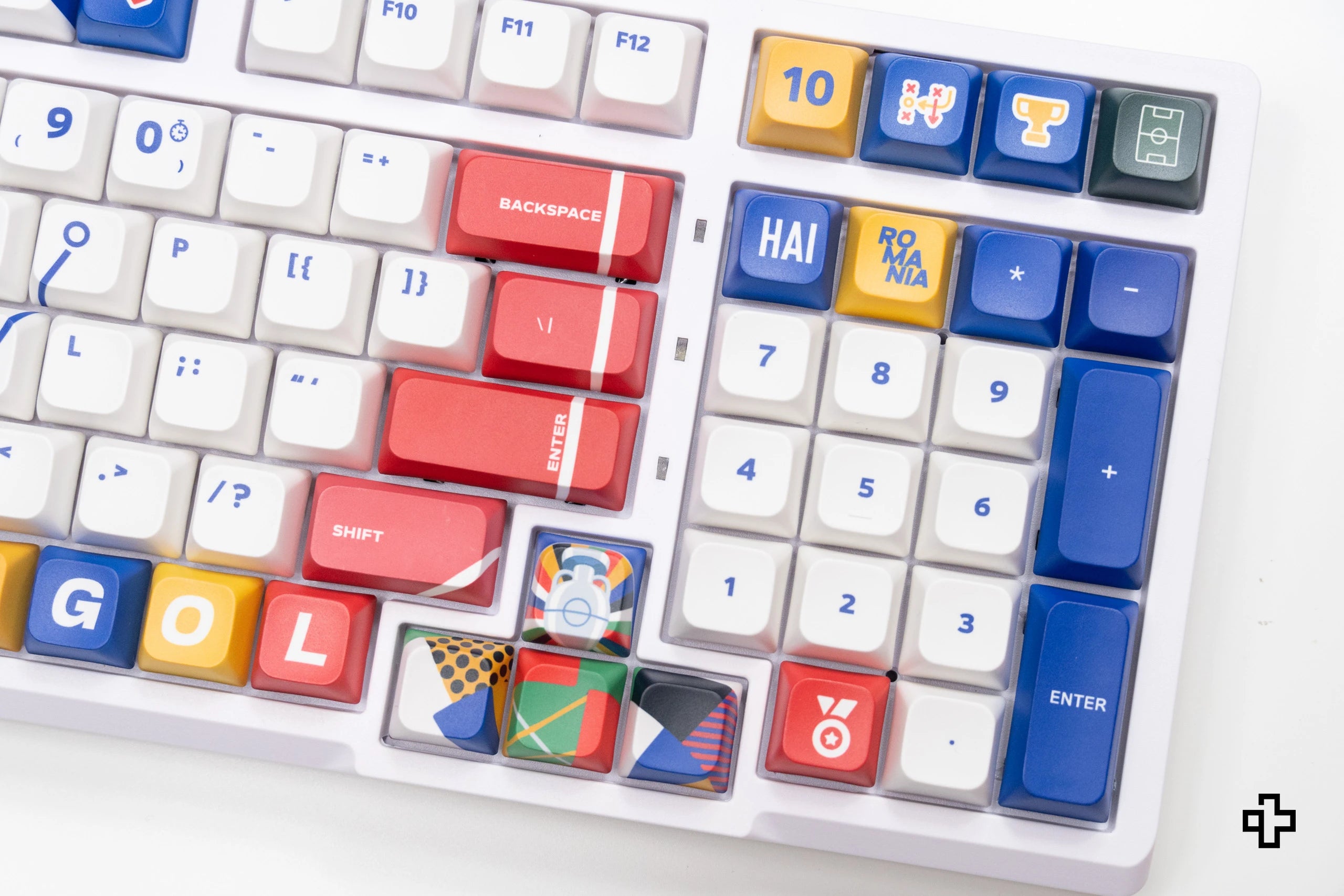 Set taste QwertyKey Euro 2024 Romania Profil XDA Material PBT