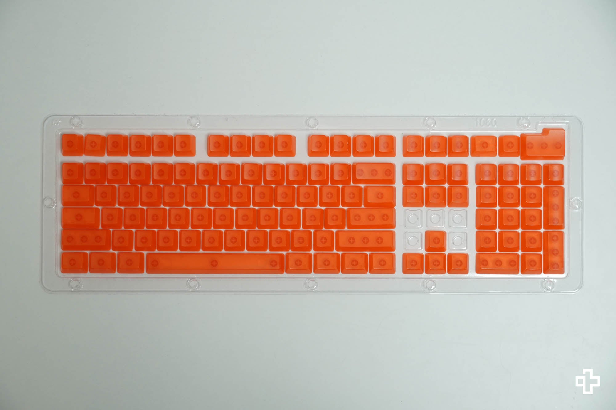 Set Taste QwertyKey Orange Transparent Blank Profil OEM Material ABS - QwertyKey