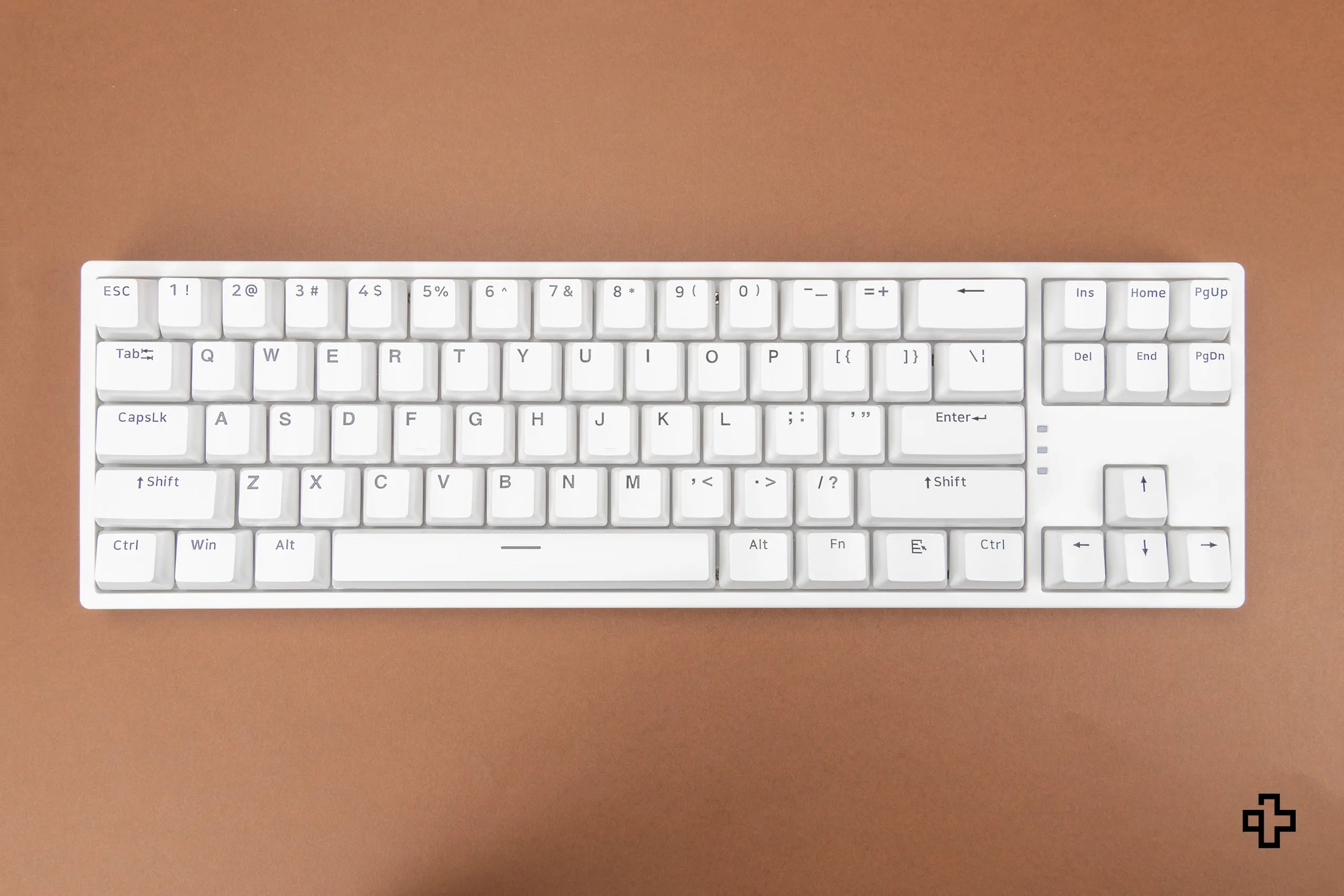 Set taste QwertyKey BoW V2 Black on White PBT Double Shot Profile OEM