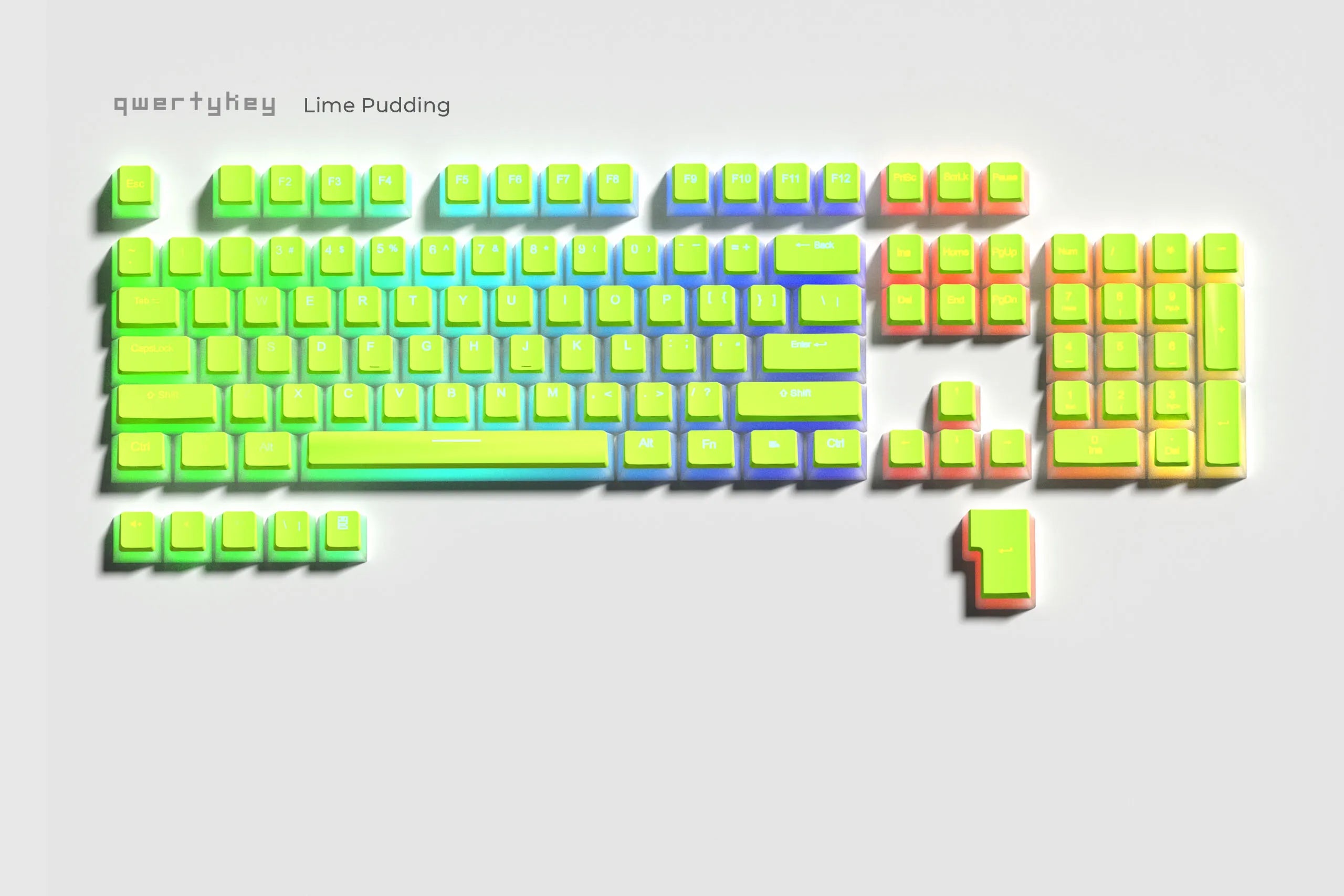 Set Taste Lime Pudding Profile OEM Material PBT Double Shot