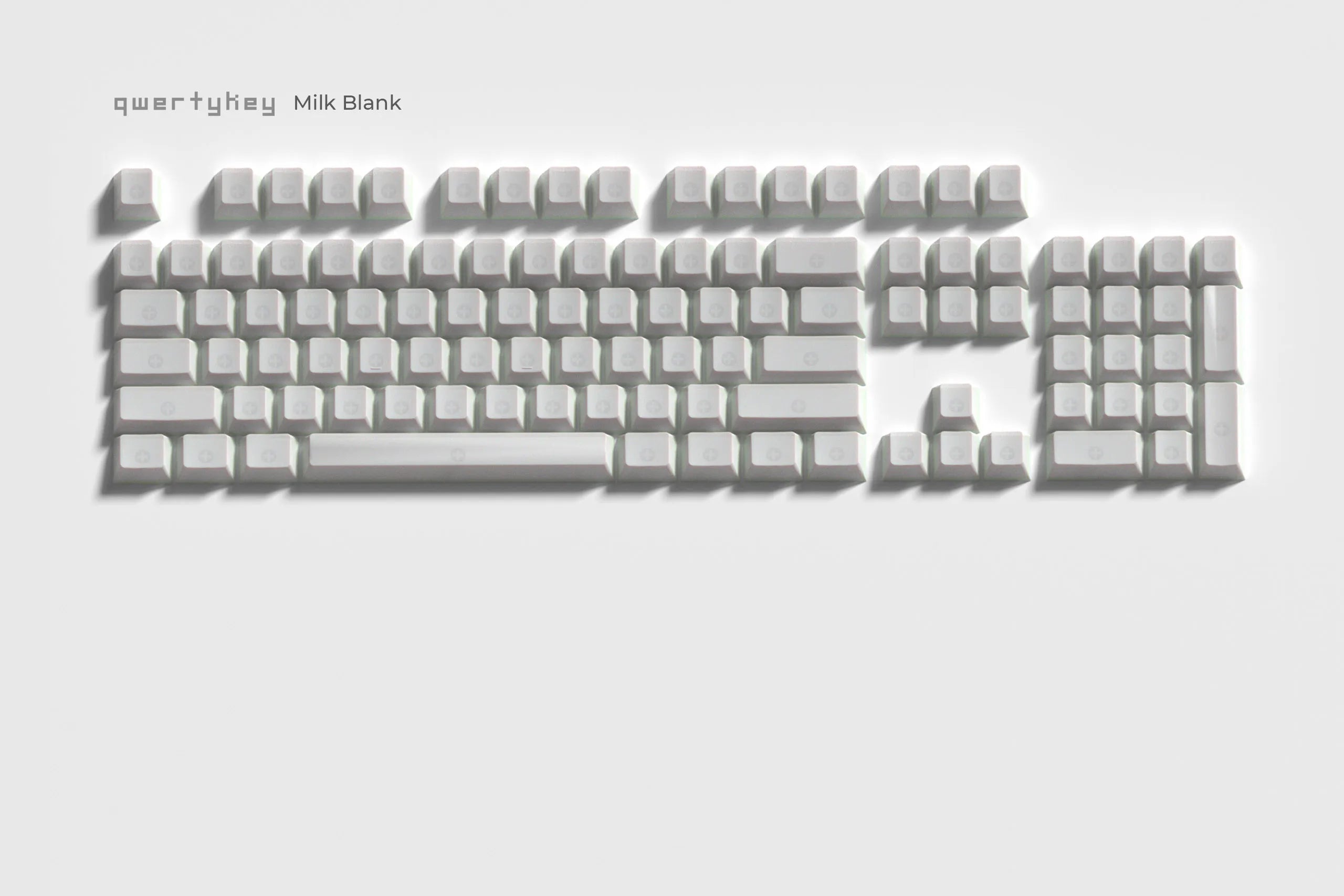 Set Taste QwertyKey Milk Blank Profil OEM Material ABS