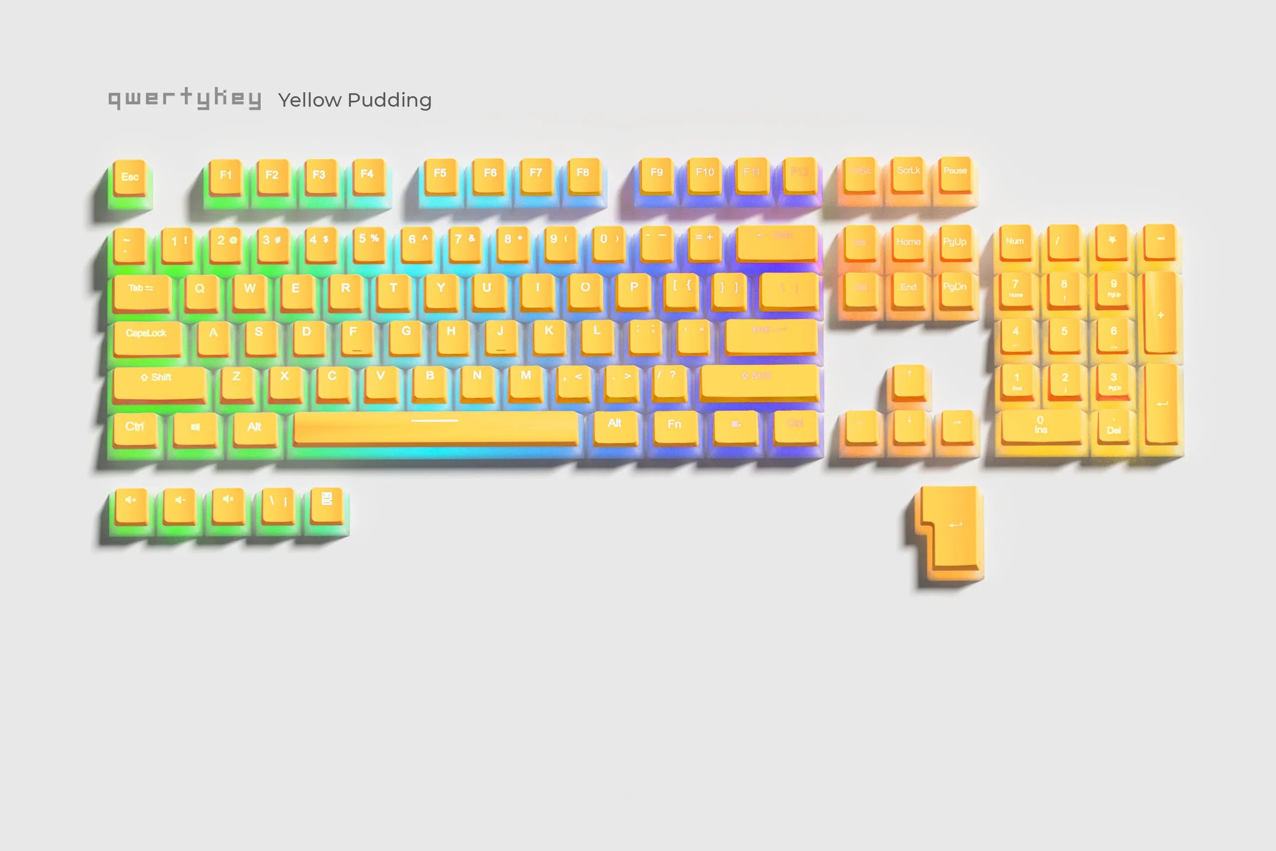 Set Taste Yellow Pudding Profile OEM Material PBT Double Shot
