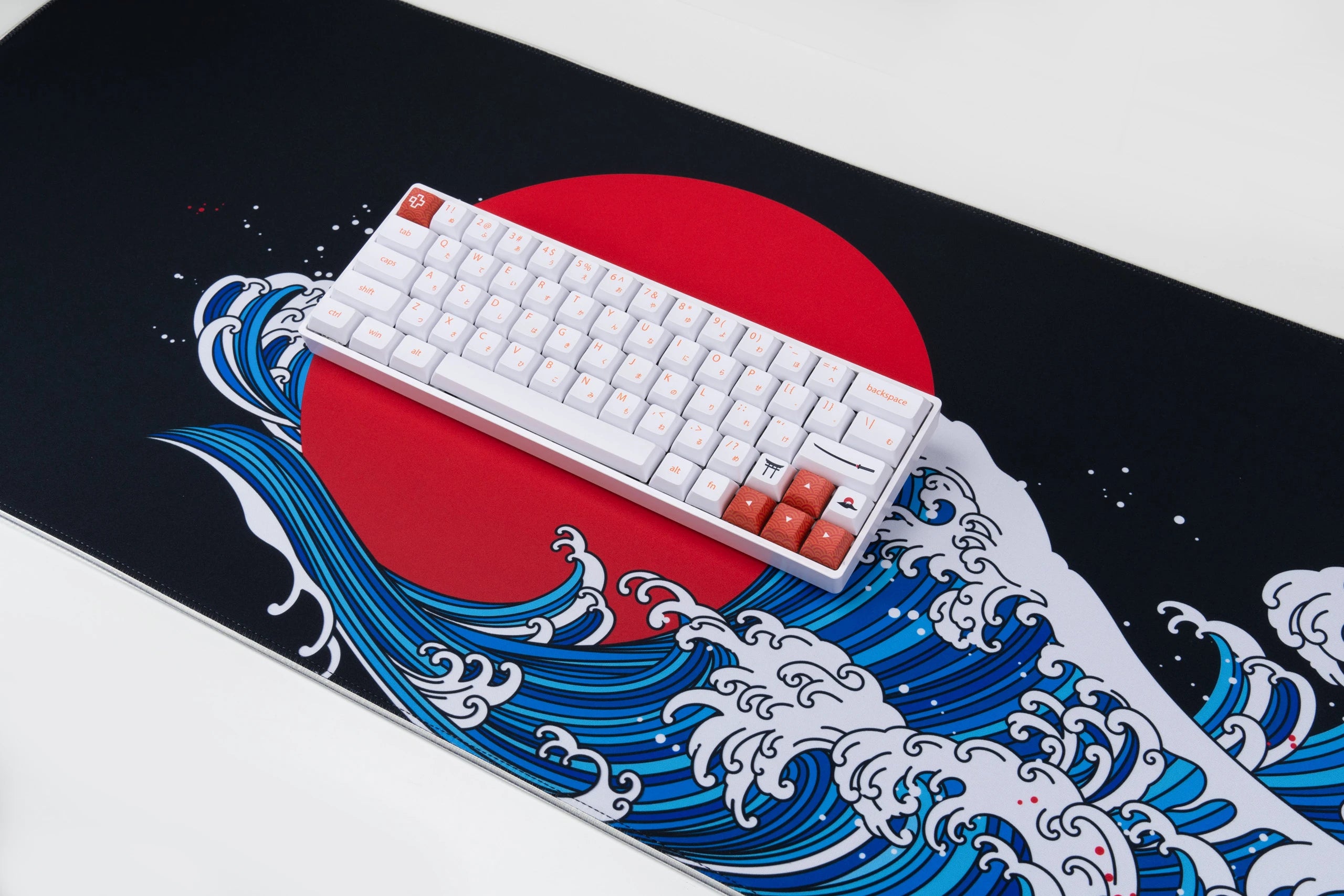 Deskmat Mousepad QwertyKey RGB JapanWave Software 4mm margini cusute
