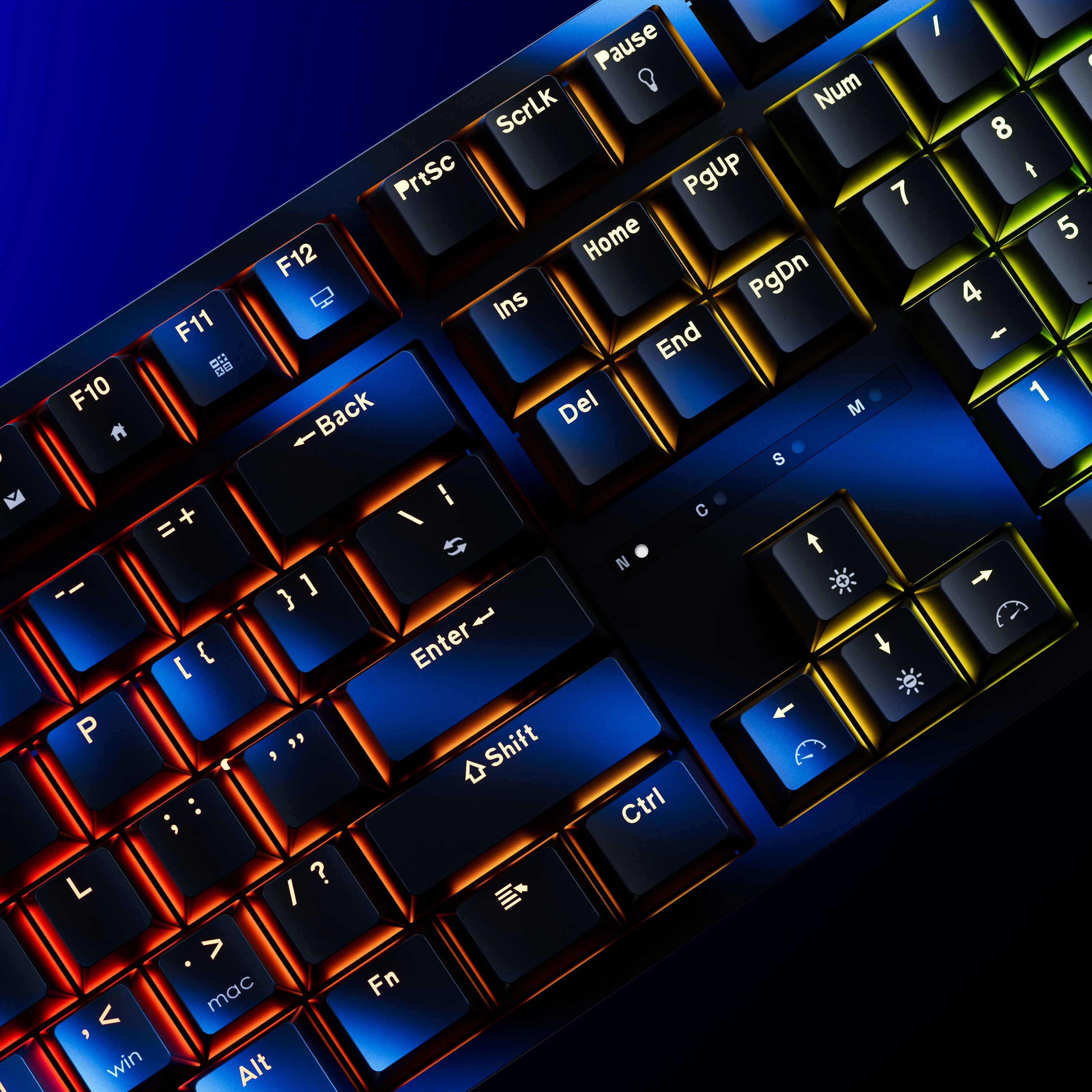 QwertyKey H100 Neagra Bluetooth Wireless Hotswap RGB Tastatura Mecanica Gaming