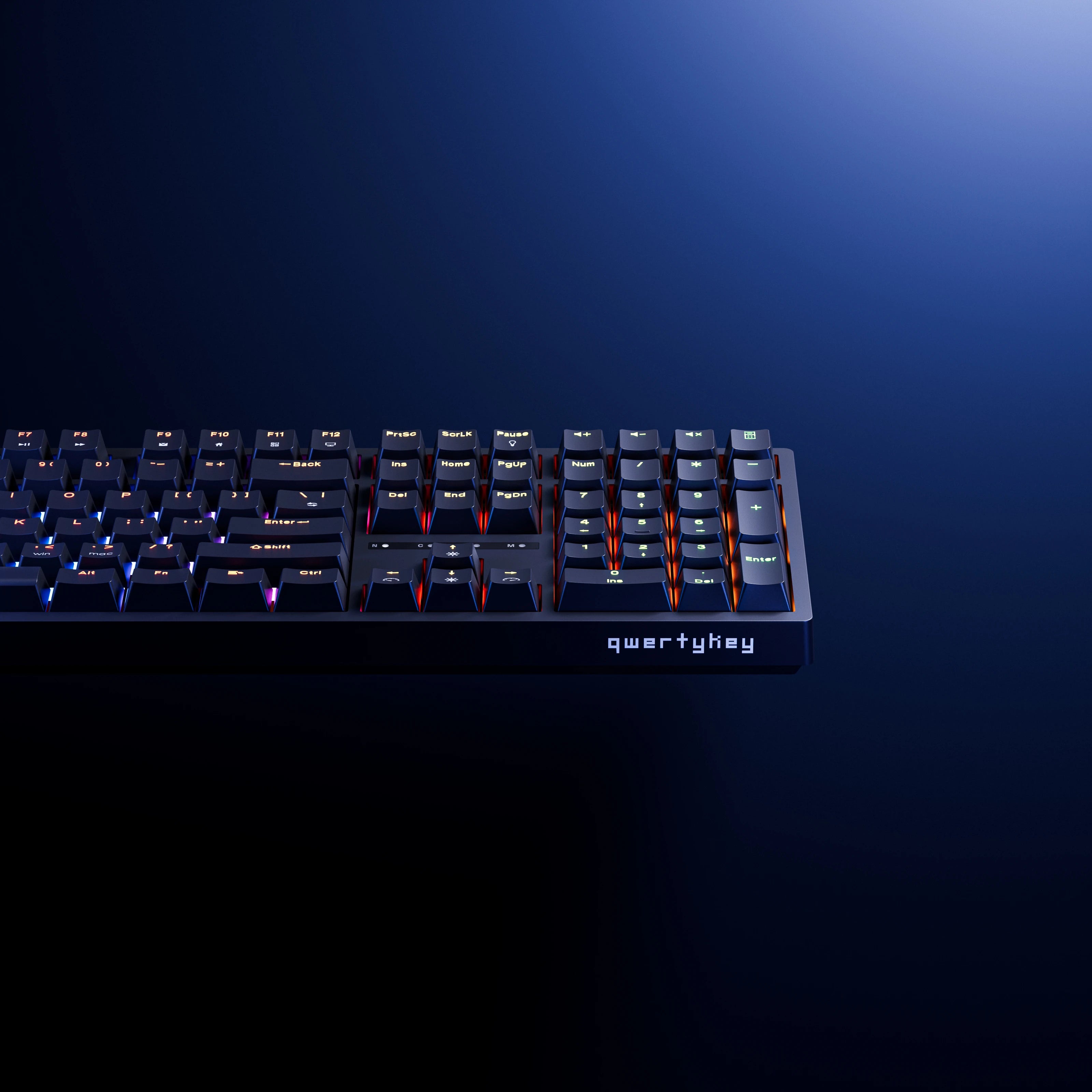 QwertyKey H100 Neagra Bluetooth Wireless Hotswap RGB Tastatura Mecanica Gaming