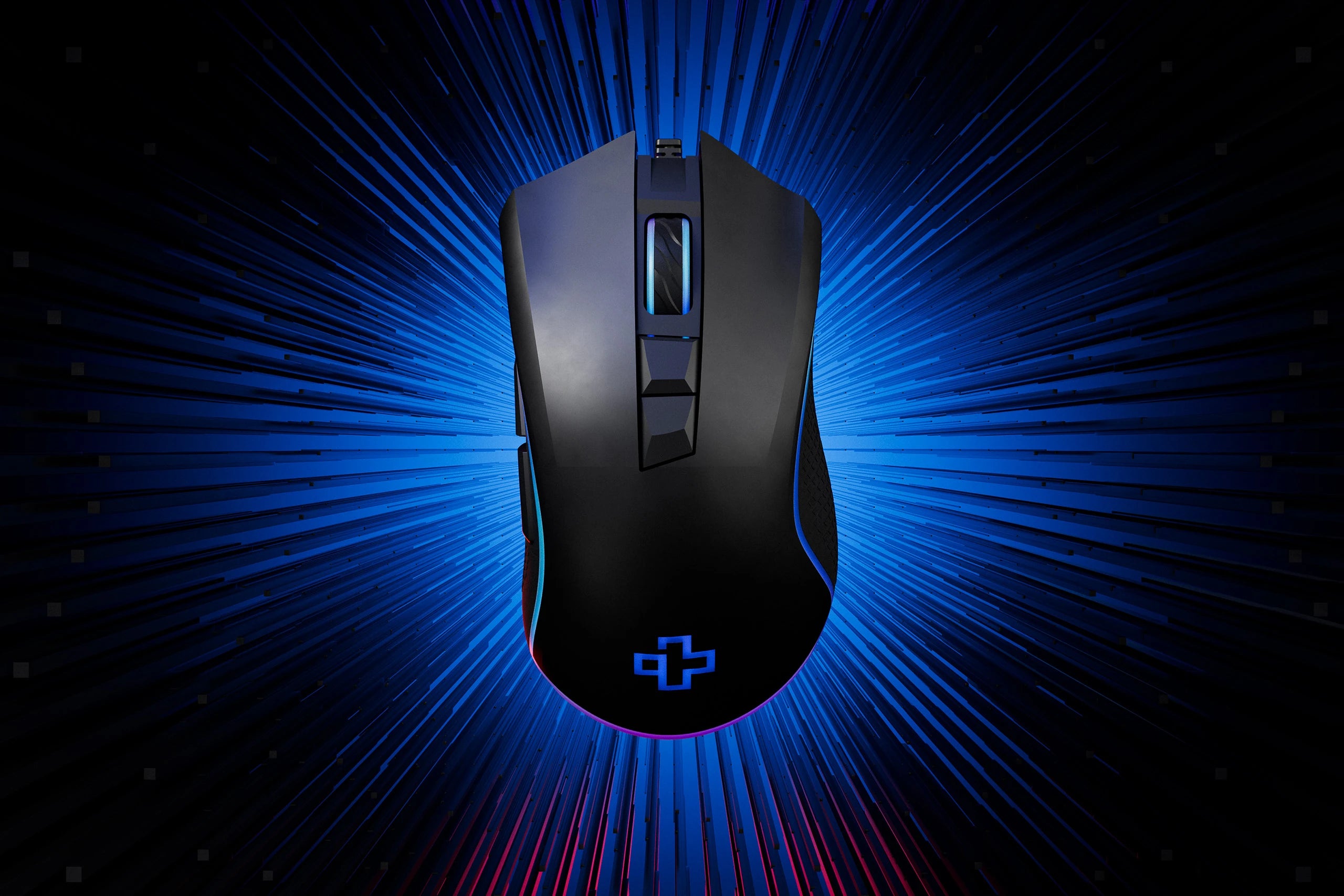 QwertyKey Forge Gaming Mouse Black, RGB, 12,000 DPI, Software