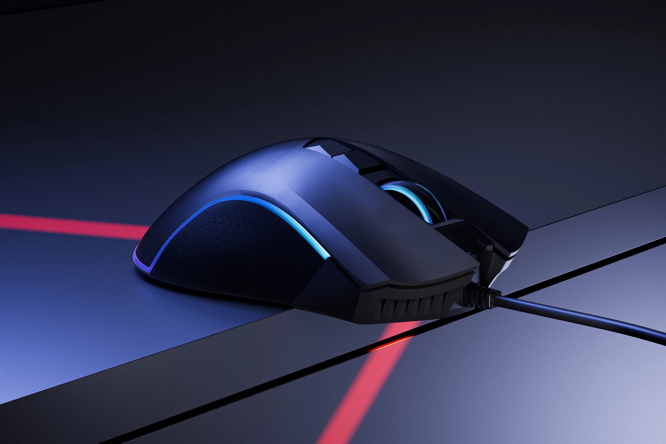 QwertyKey Forge Gaming Mouse Black, RGB, 12,000 DPI, Software