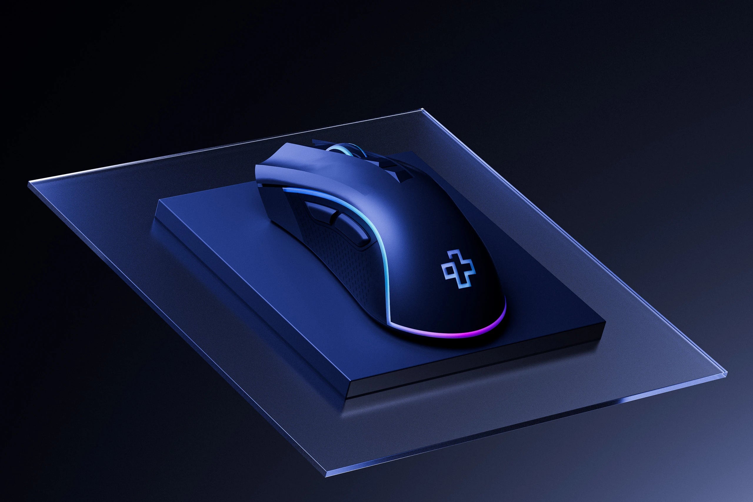 QwertyKey Forge Gaming Mouse Black, RGB, 12,000 DPI, Software