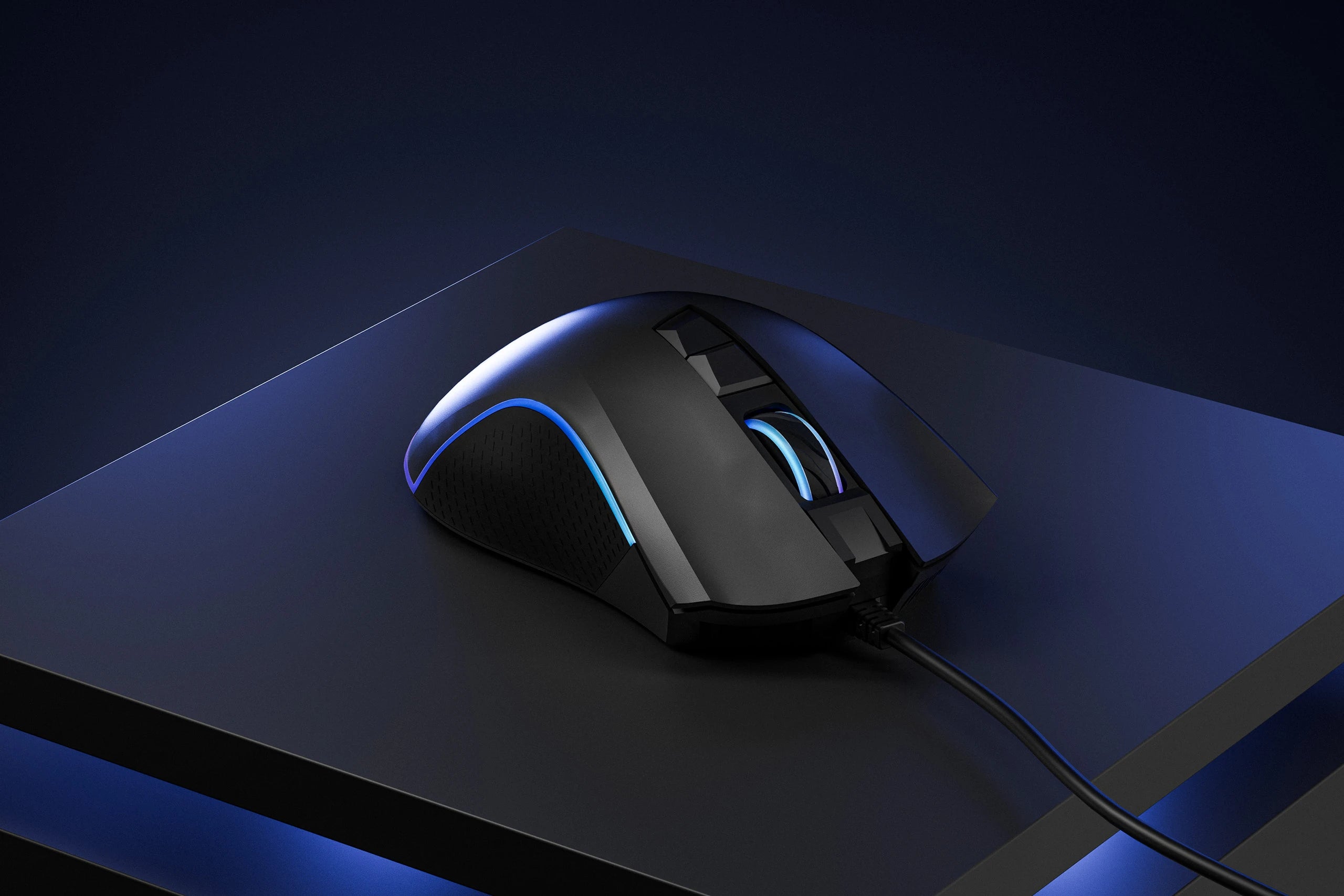 QwertyKey Forge Gaming Mouse Black, RGB, 12,000 DPI, Software