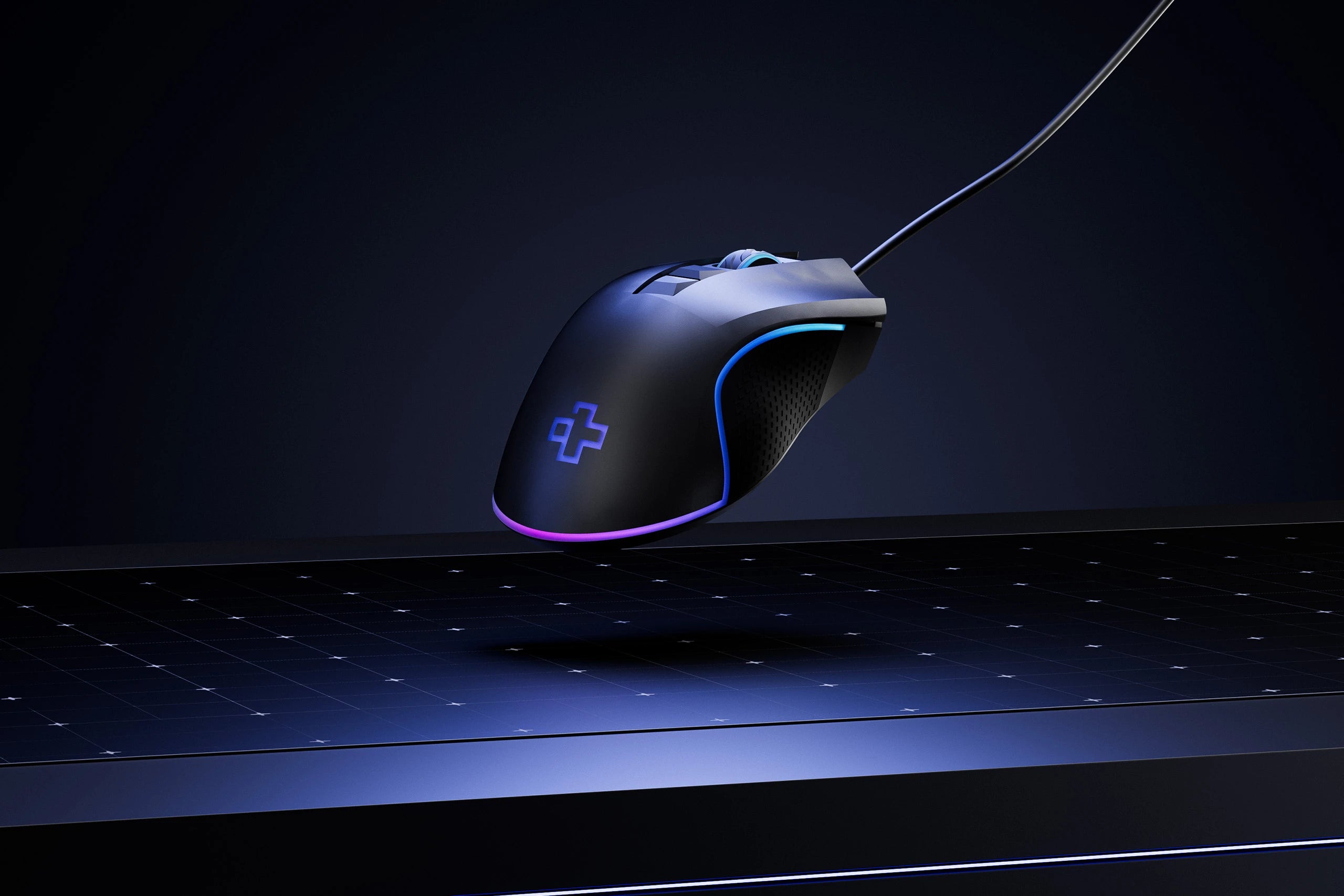 QwertyKey Forge Gaming Mouse Black, RGB, 12,000 DPI, Software
