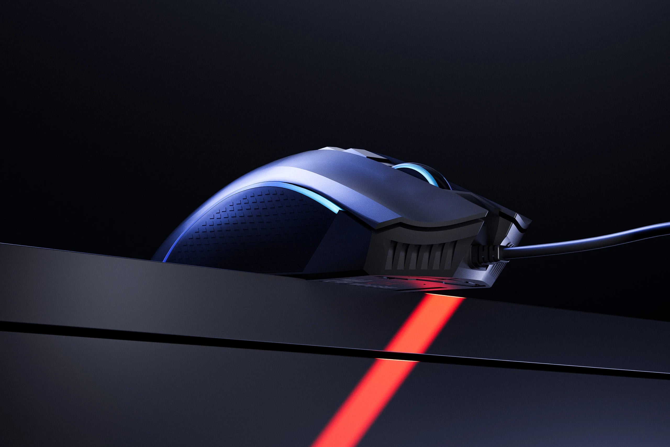 QwertyKey Forge Gaming Mouse Black, RGB, 12,000 DPI, Software