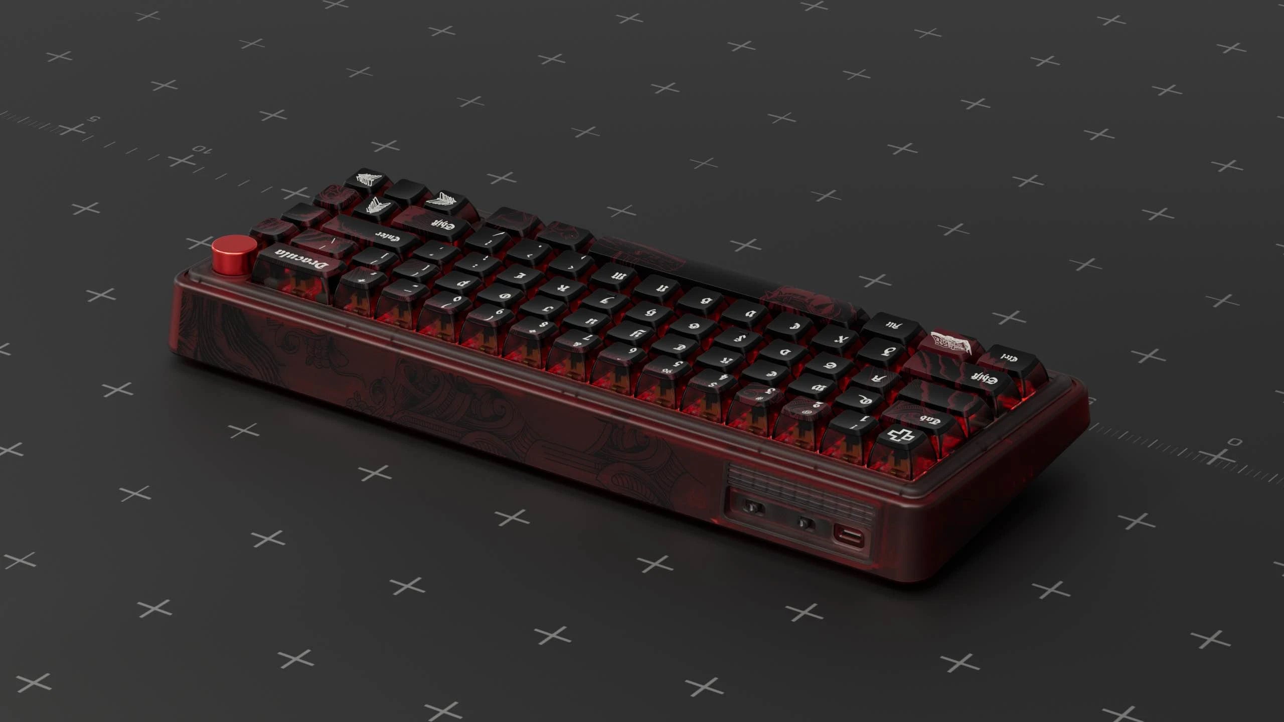 QwertyKey65 Pro Dracula Bluetooth Wireless VIA Hotswap RGB Tastatura Mecanica Gaming