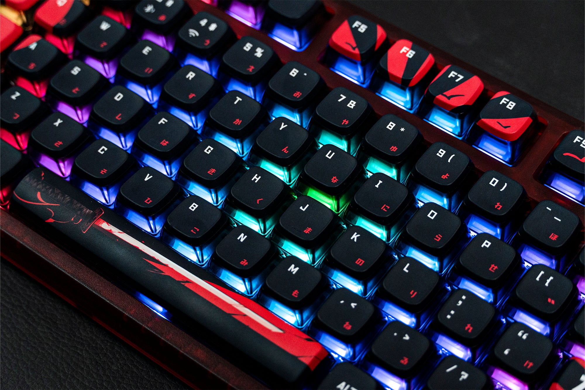 QwertyKey75 Samurai Bluetooth Wireless Hotswap RGB VIA/QMK Gasket Mounted Gaming Mechanical Keyboard