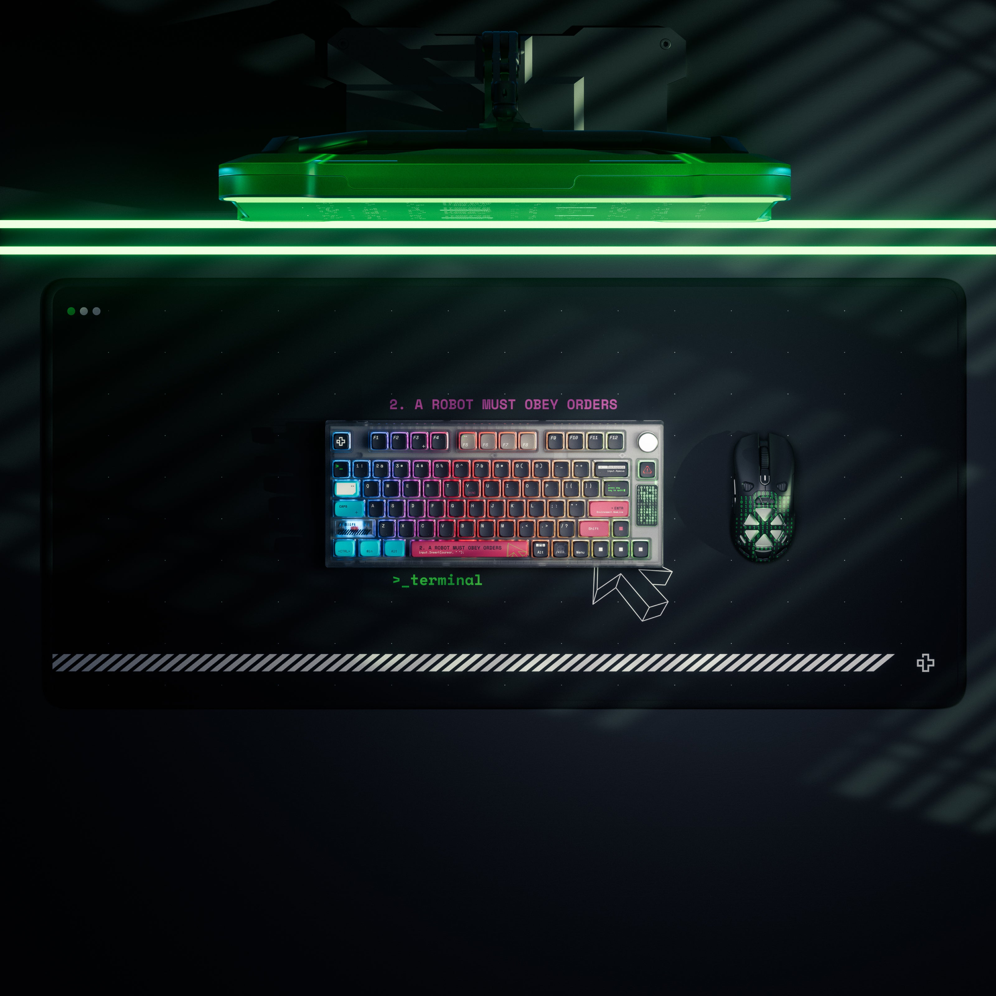 QwertyKey75 Terminal Bluetooth Wireless Hotswap RGB VIA/QMK Gasket Mounted Gaming Mechanical Keyboard