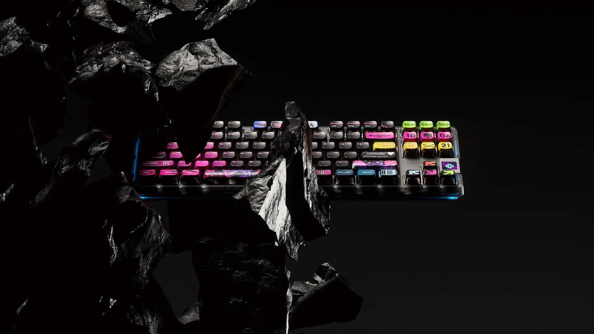 QwertyKey80 War Bluetooth Wireless Hotswap RGB QMK/VIA Gasket Mounted Gaming Mechanical Keyboard with Screen