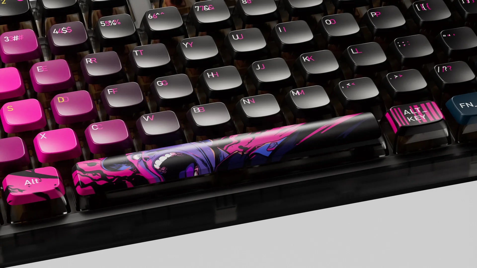 QwertyKey80 War Bluetooth Wireless Hotswap RGB QMK/VIA Gasket Mounted Gaming Mechanical Keyboard with Screen