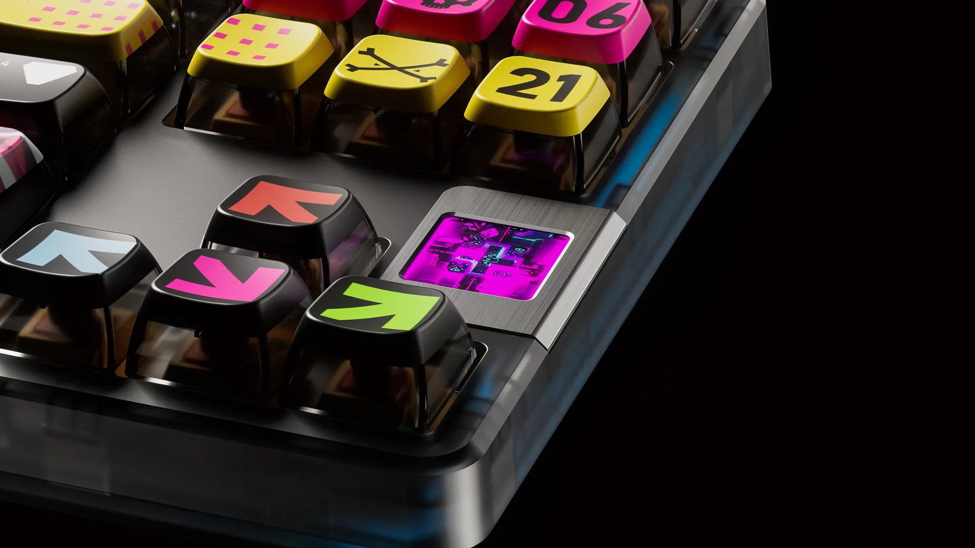 QwertyKey80 War Bluetooth Wireless Hotswap RGB QMK/VIA Gasket Mounted Gaming Mechanical Keyboard with Screen