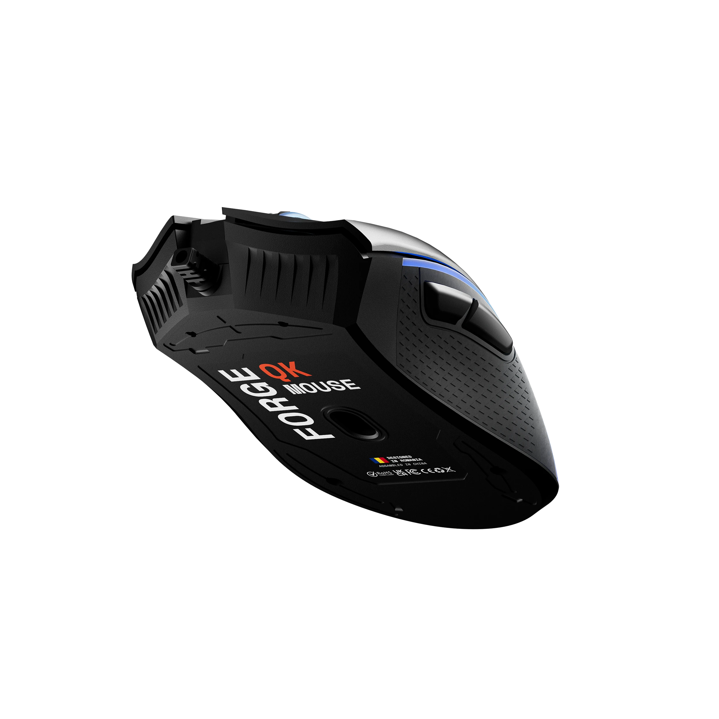 QwertyKey Forge Gaming Mouse Black, RGB, 12,000 DPI, Software