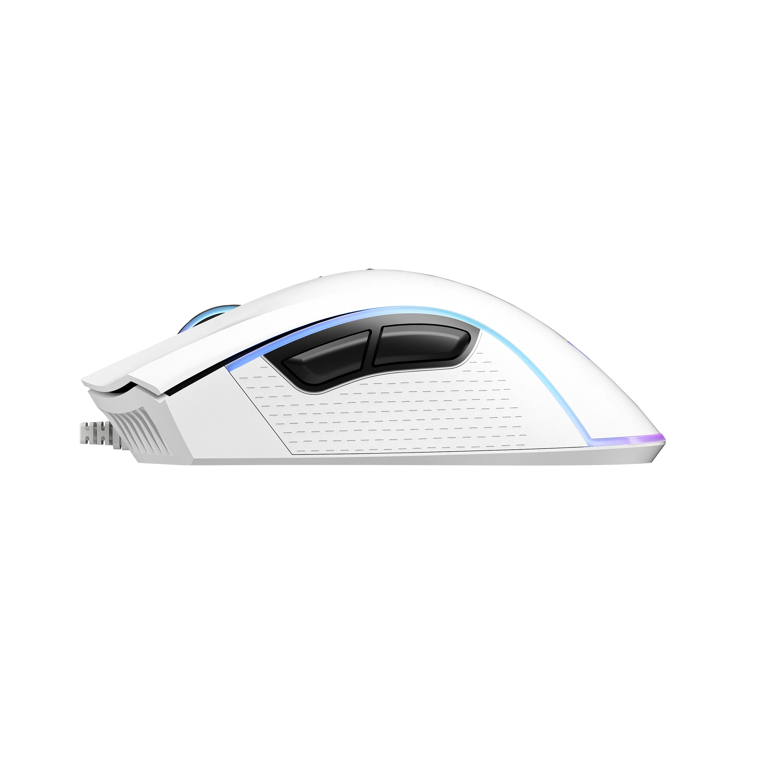 QwertyKey Forge Gaming Mouse, White, RGB, 12,000 DPI, Software