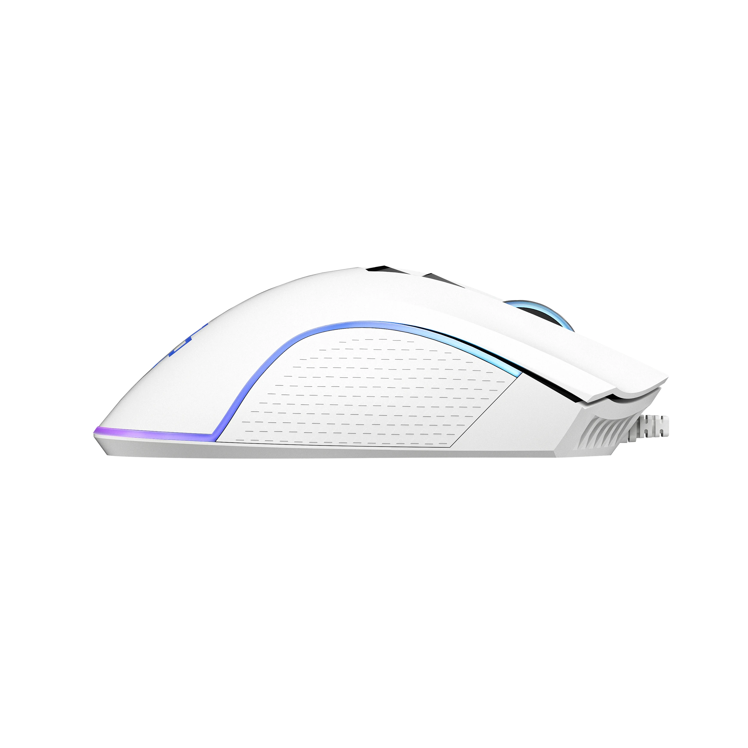 QwertyKey Forge Gaming Mouse, White, RGB, 12,000 DPI, Software