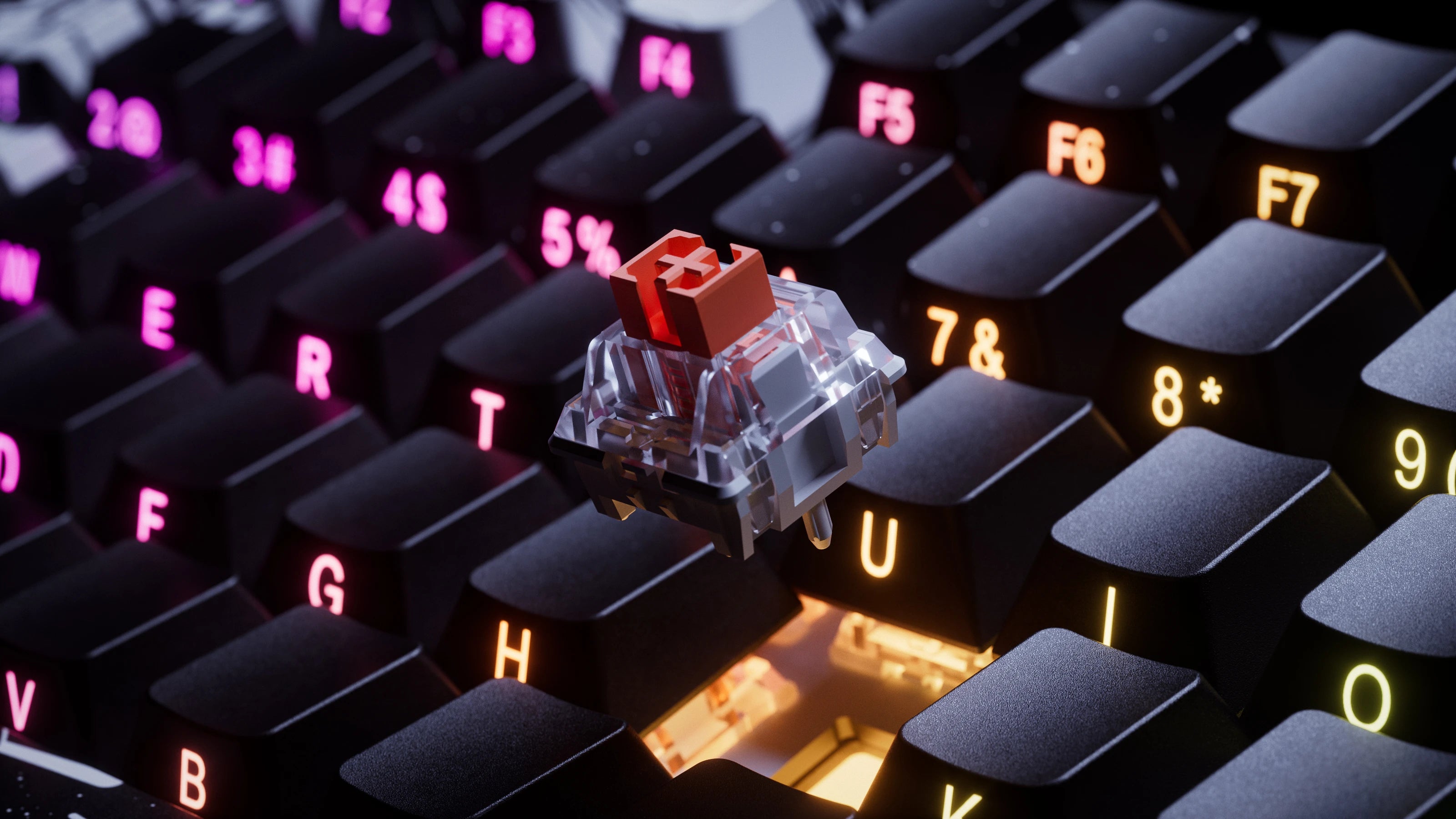 QwertyKey75 HE Momo – Hall Effect, Rapid Trigger, RGB, Snap Tap, Switch-uri Magnetice