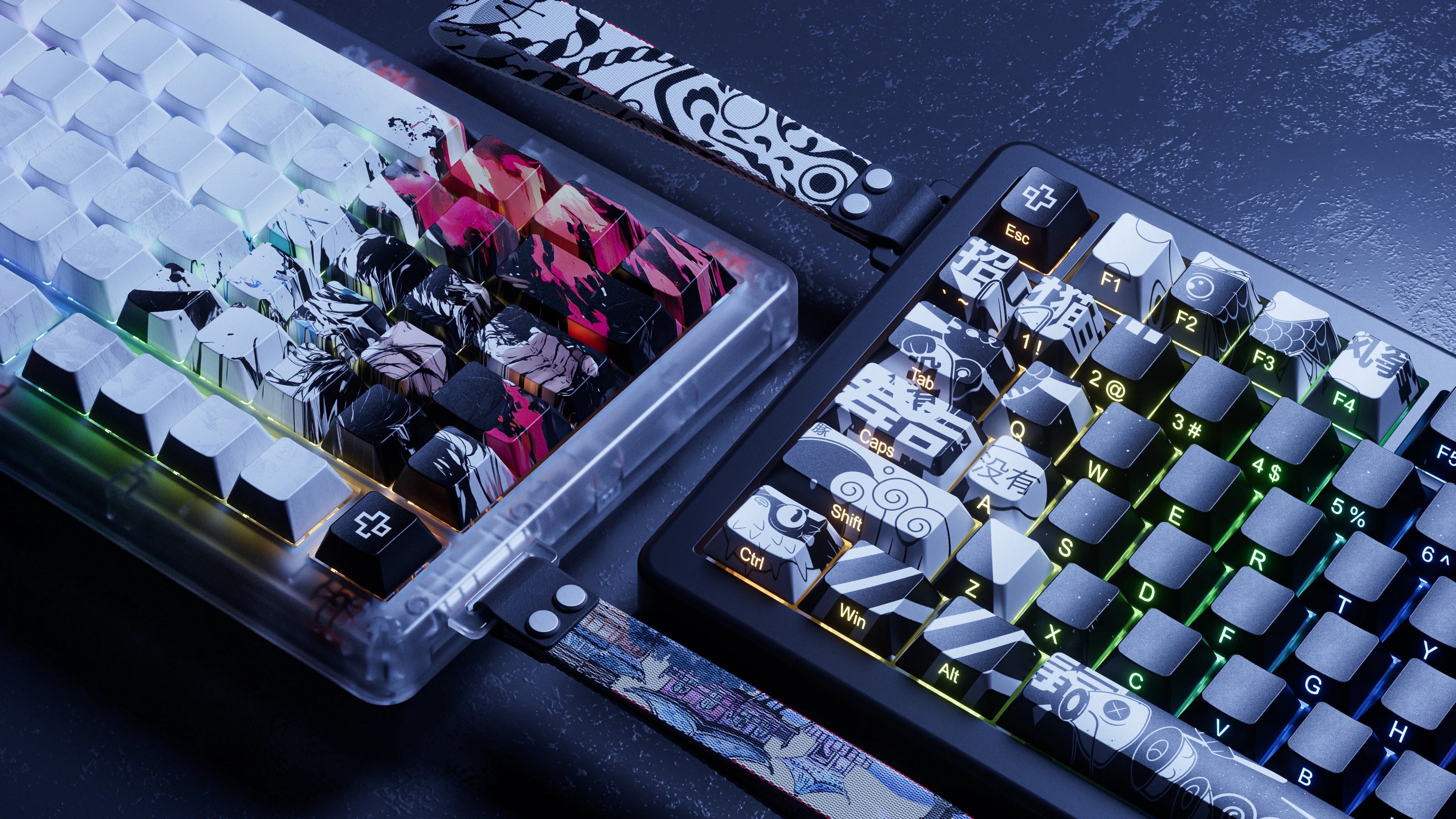 QwertyKey75 HE Striker – Hall Effect, Rapid Trigger, RGB, Snap Tap, Switch-uri Magnetice