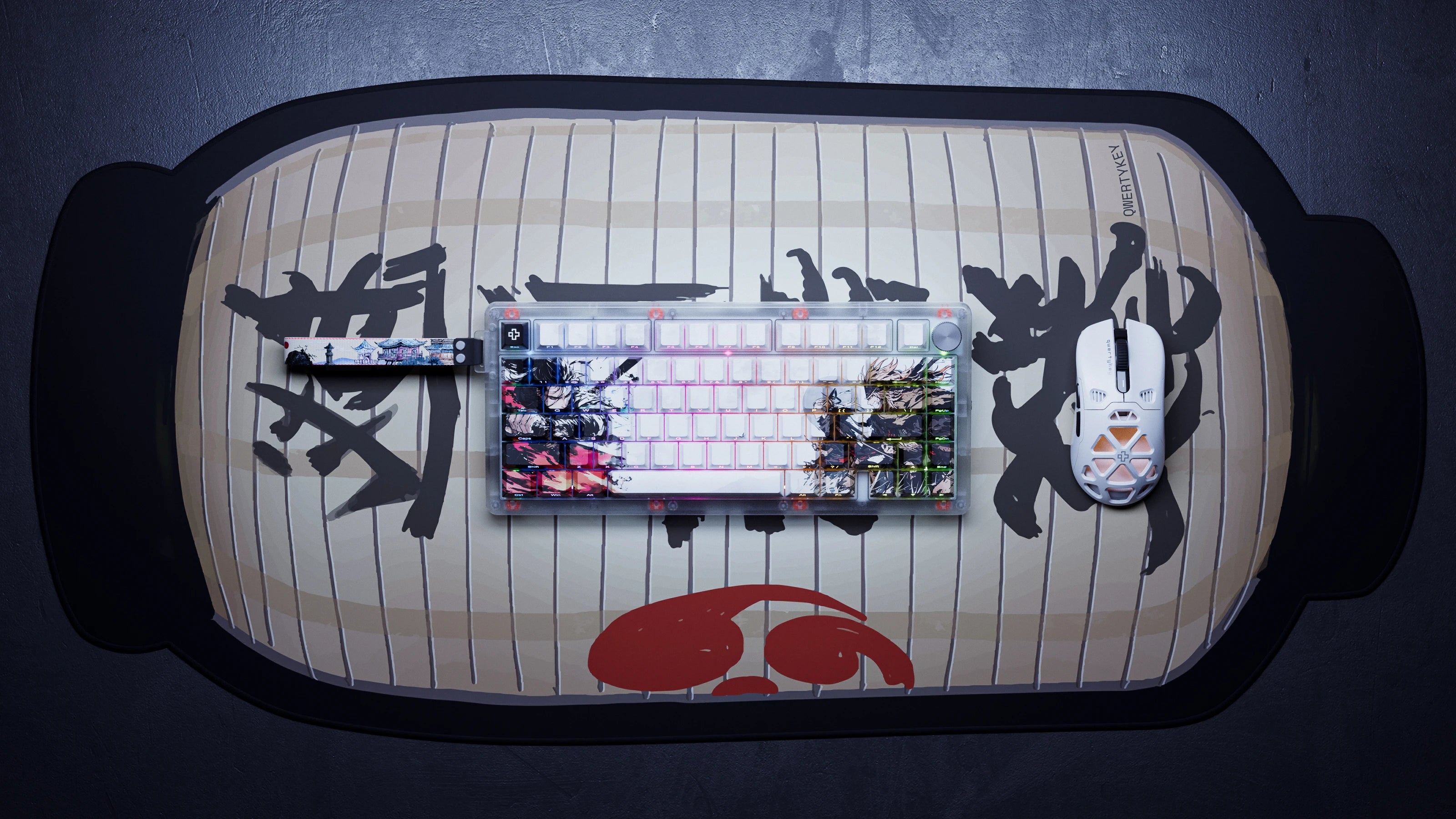 QwertyKey75 HE Striker – Hall Effect, Rapid Trigger, RGB, Snap Tap, Switch-uri Magnetice