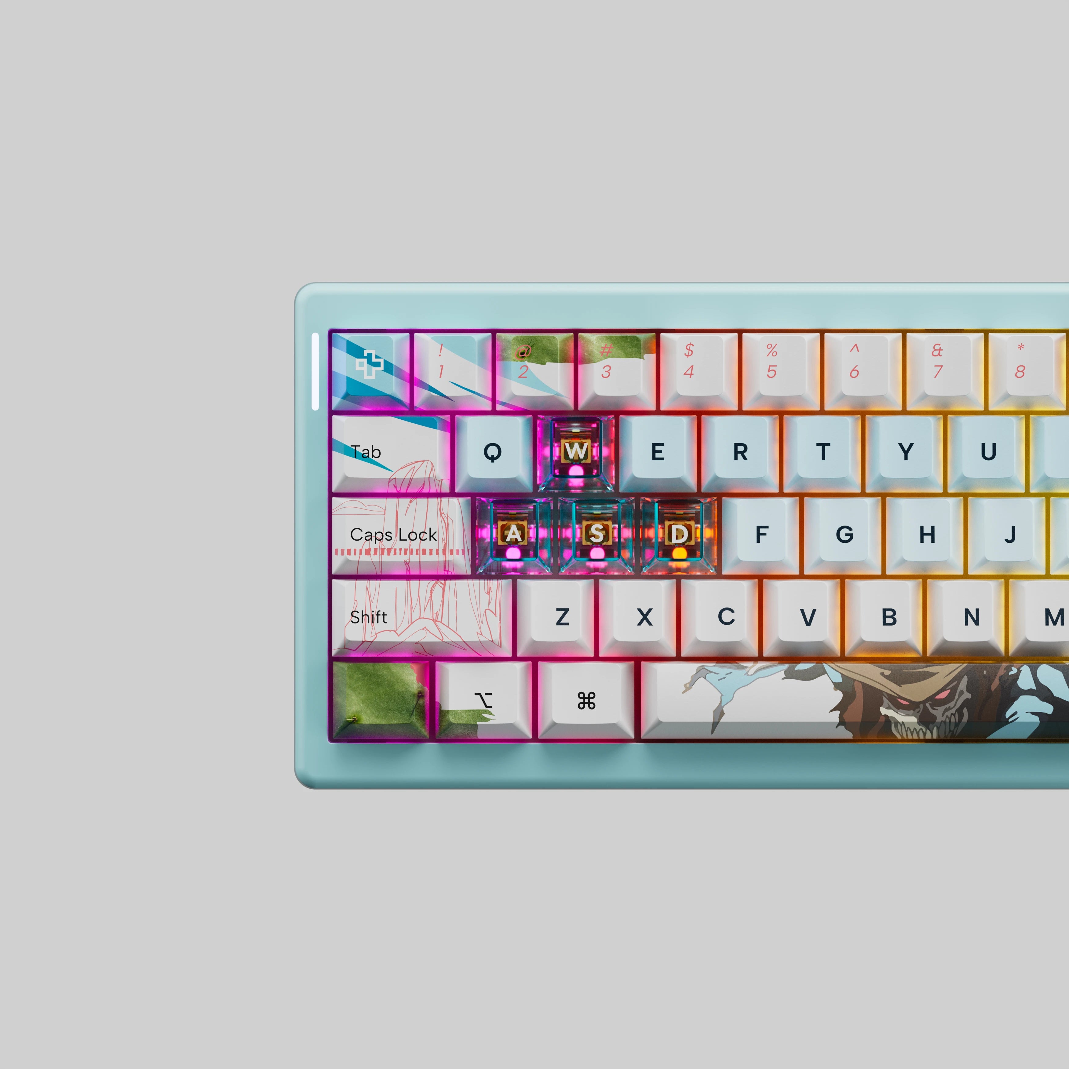 QwertyKey61 PRO Western Bluetooth Wireless Hotswap RGB VIA Mechanical Gaming Keyboard