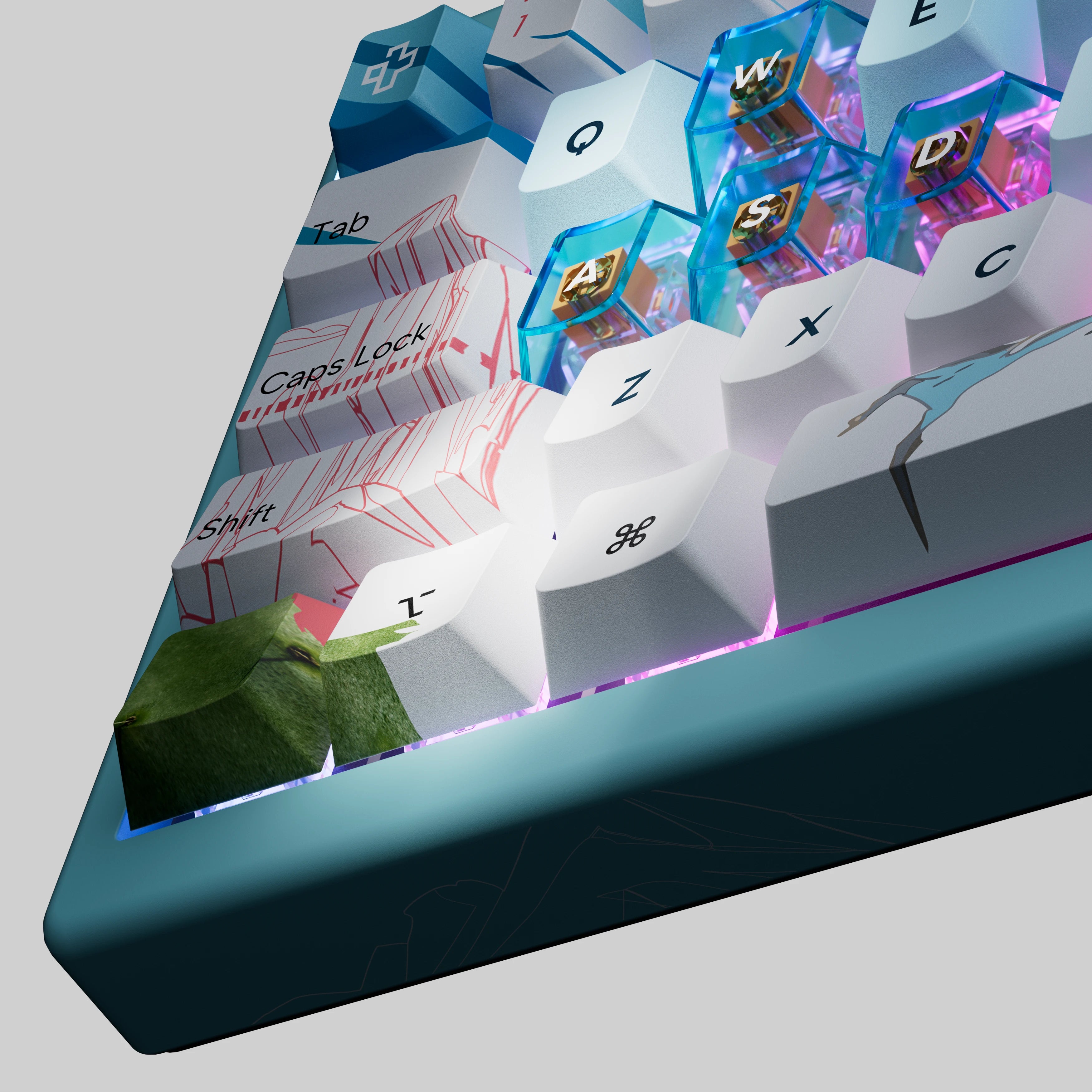 QwertyKey61 PRO Western Bluetooth Wireless Hotswap RGB VIA Mechanical Gaming Keyboard