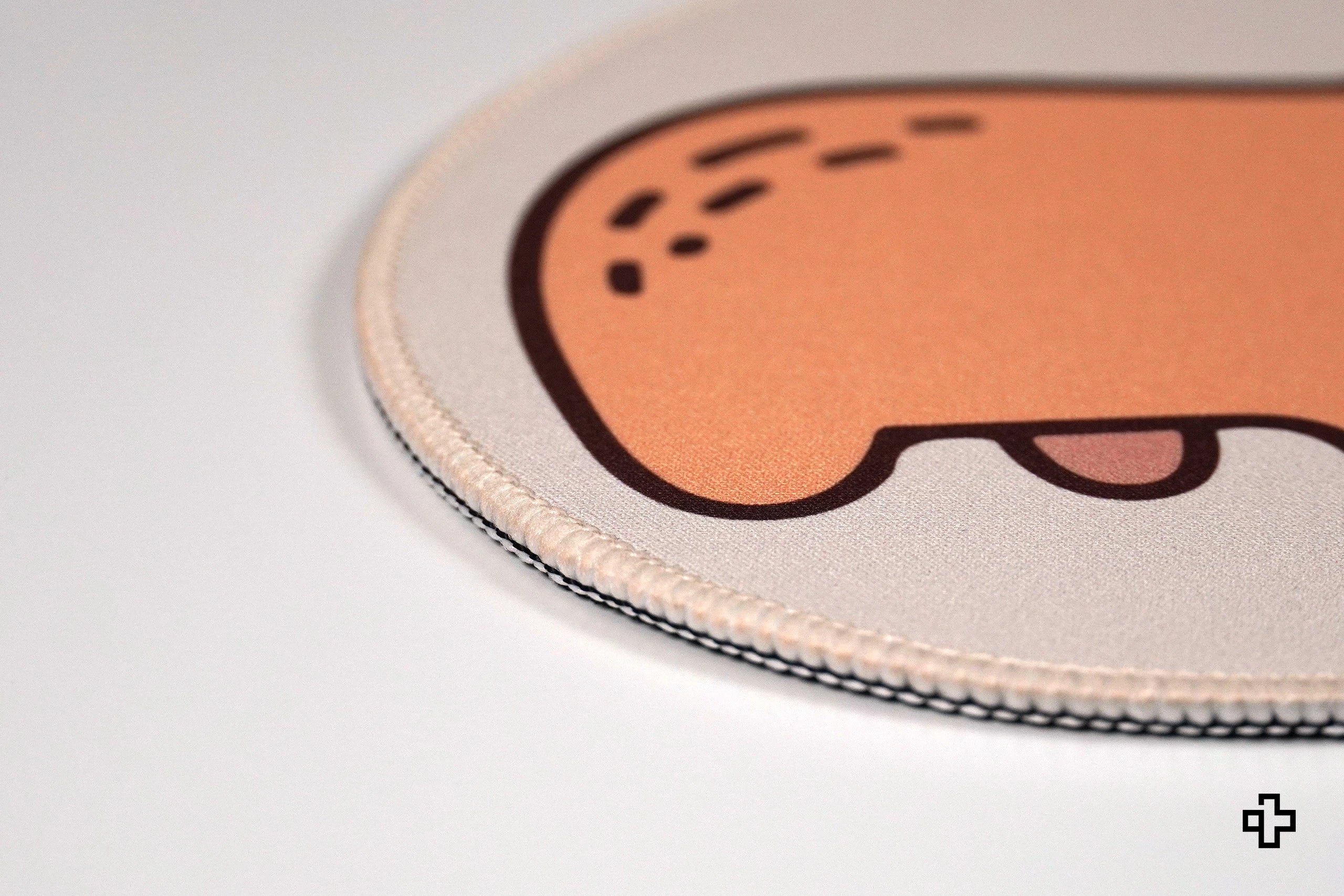 Deskmat Mousepad QwertyKey Capybara 4mm stitched edges