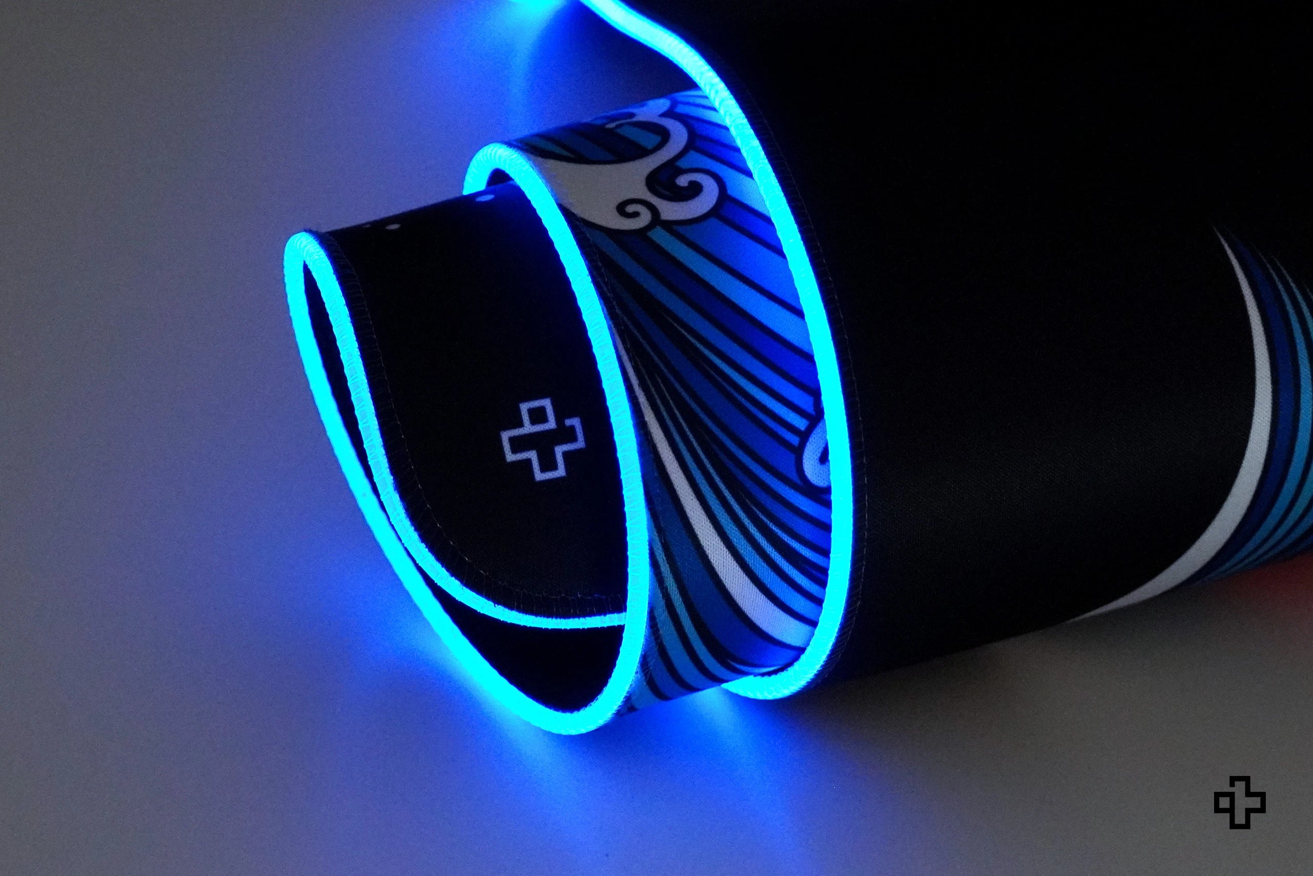 Deskmat Mousepad QwertyKey RGB JapanWave 4mm margini cusute