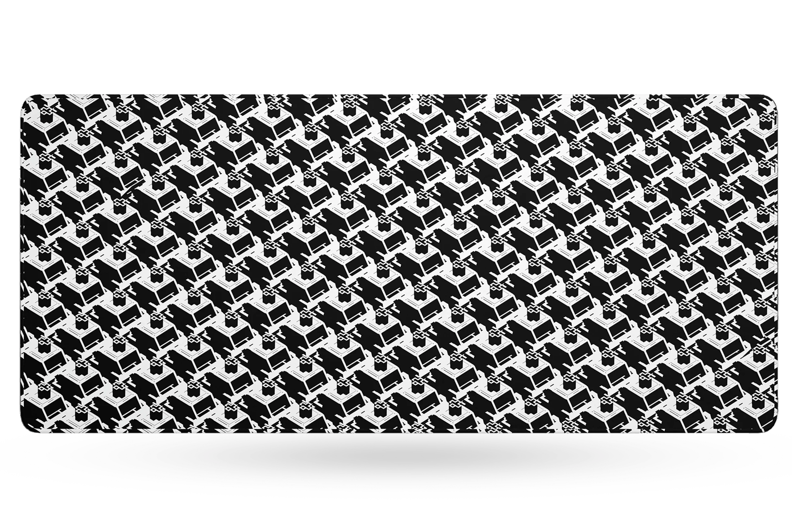 Deskmat Mousepad QwertyKey Graveyard 4mm stitched edges