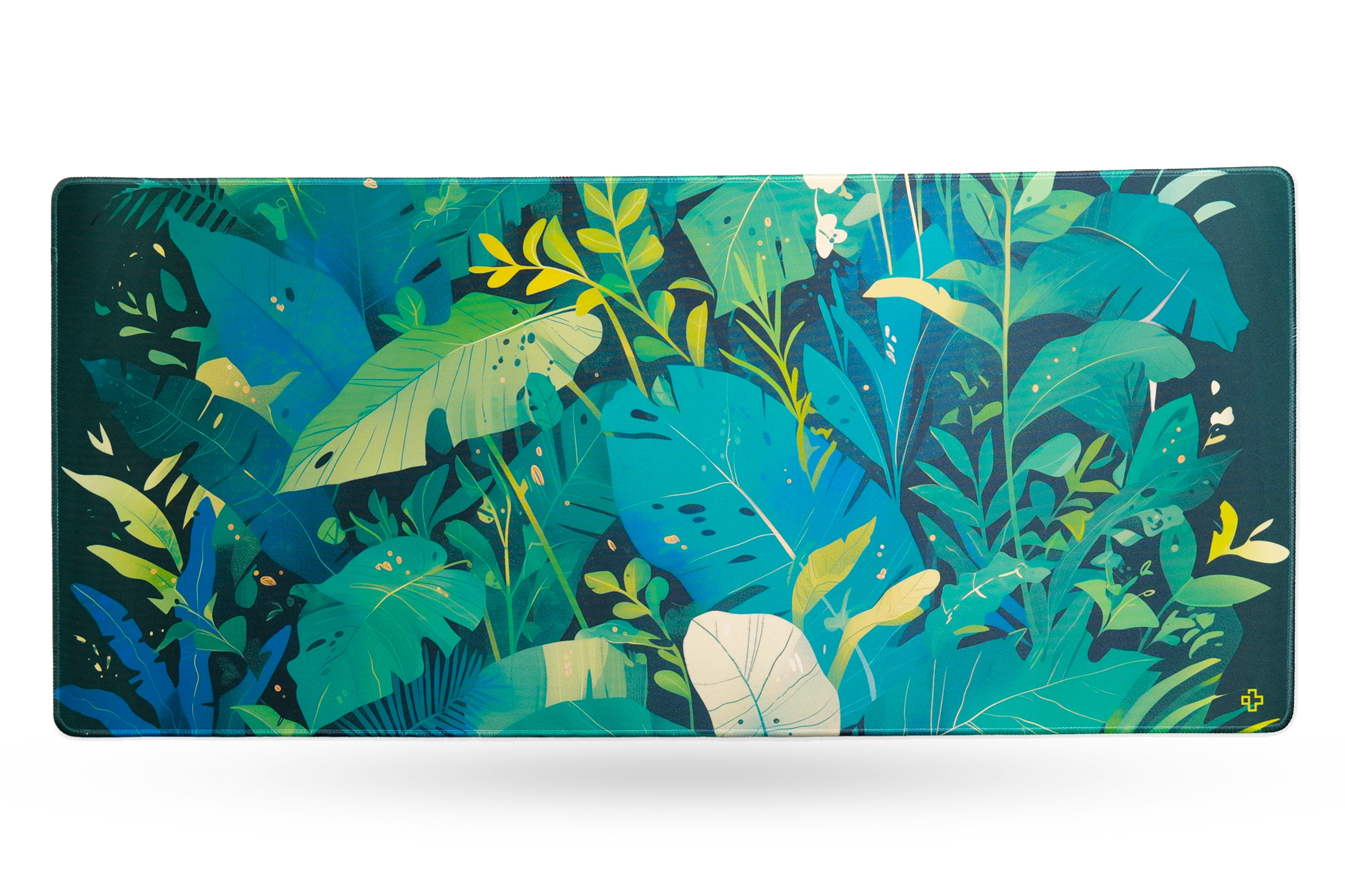 Deskmat Mousepad QwertyKey Leaf 4mm stitched edges