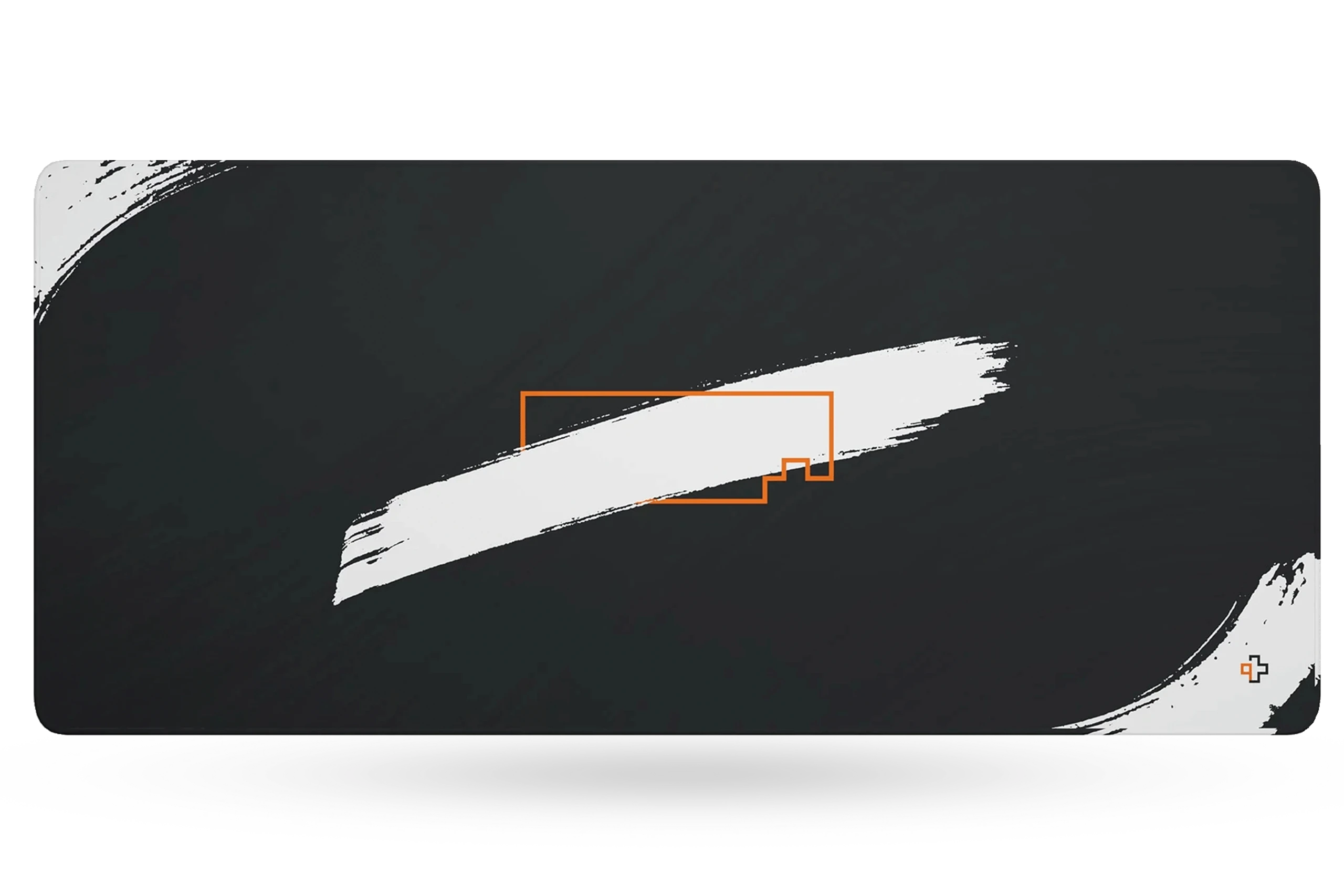 Deskmat Mousepad QwertyKey Black 4mm stitched edges