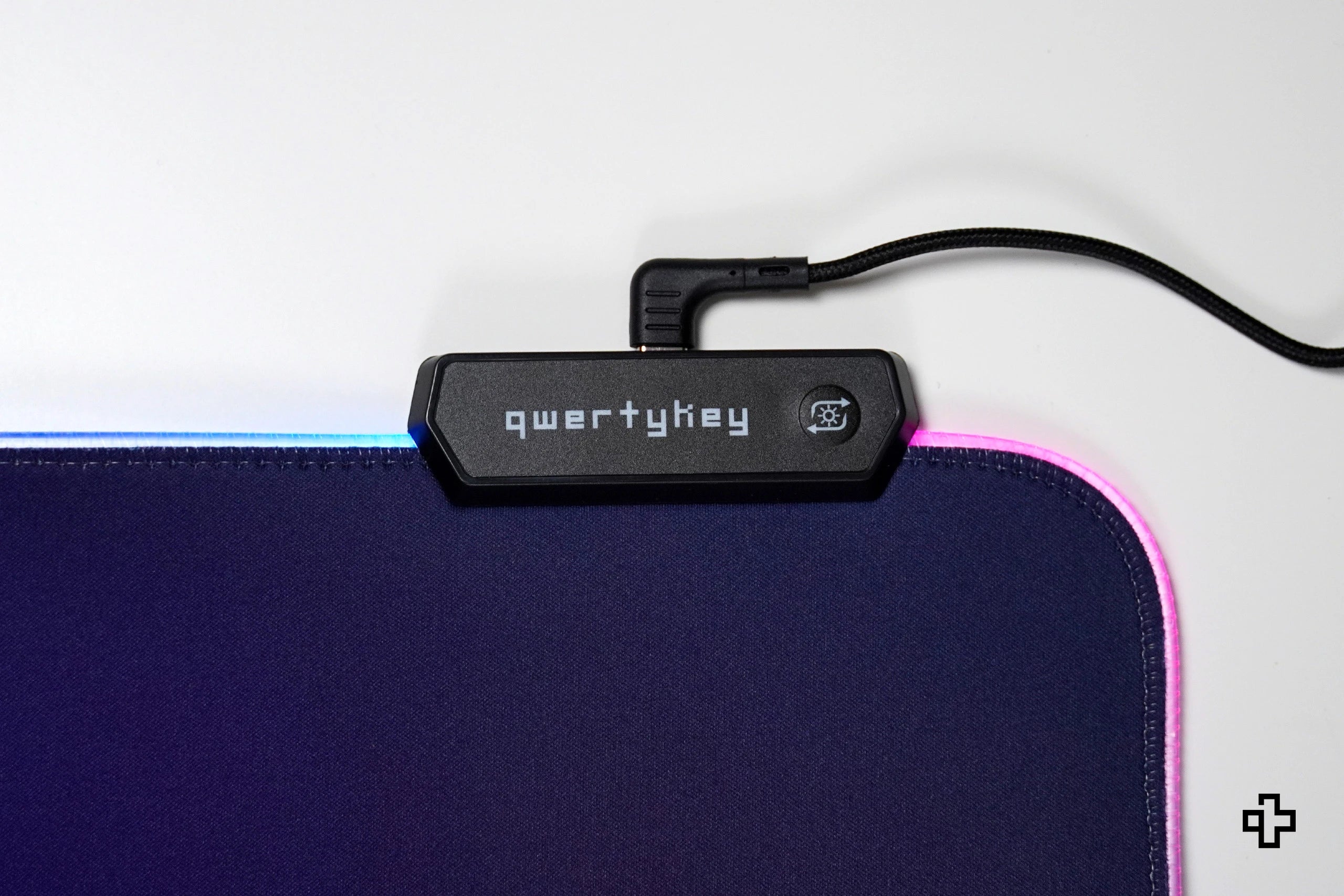 Deskmat Mousepad QwertyKey RGB CyberWave V2 4mm margini cusute