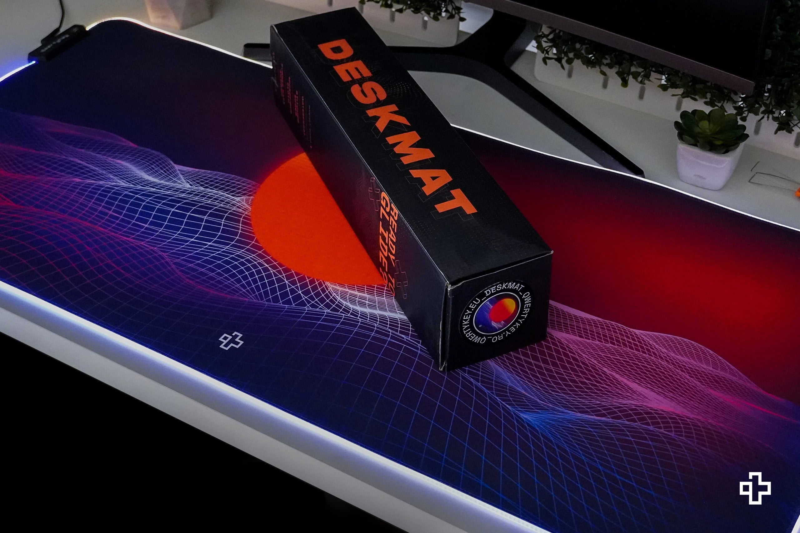 Deskmat Mousepad QwertyKey RGB CyberWave V2 4mm margini cusute